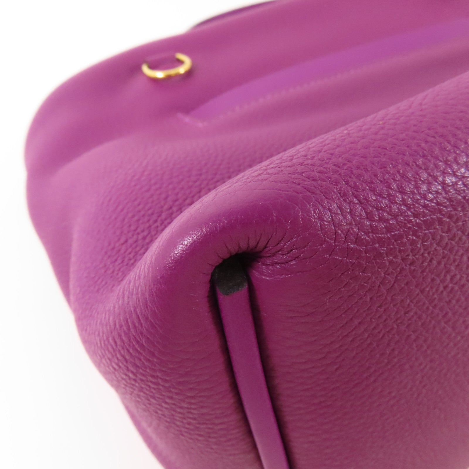 HERMES GHW 24/24 29CM 2 Way Bag Clemence Leather P9 Anemone
