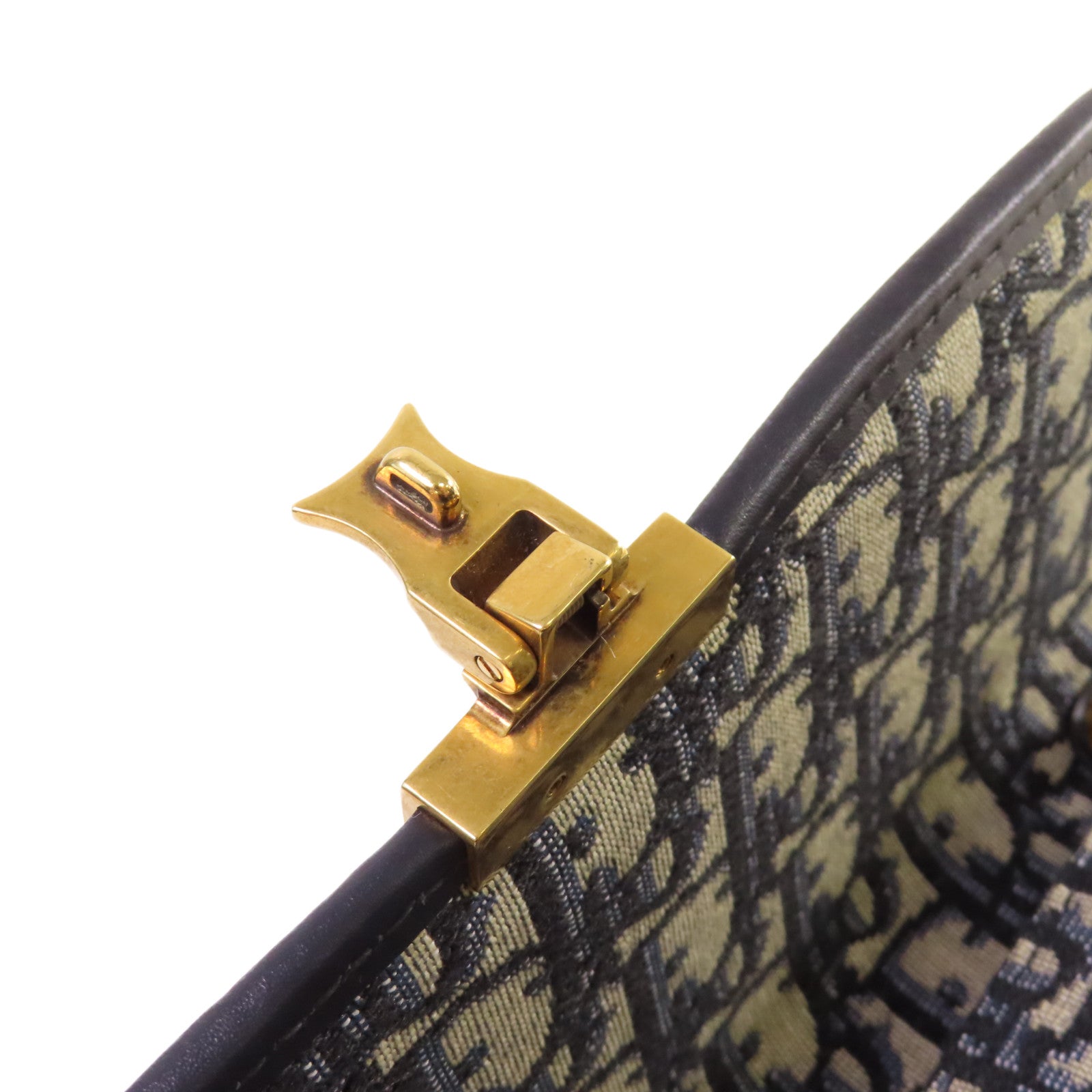 Dior Oblique Jacquard帆布Dioraddict Shoulder Bag金扣肩背袋寶藍色/啡色