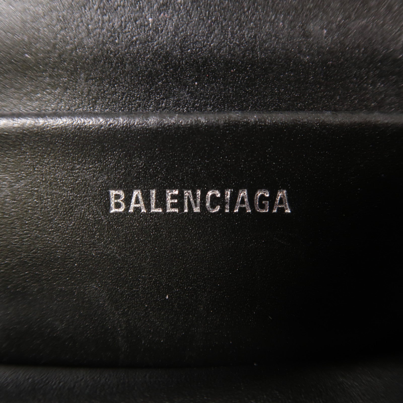 BALENCIAGA SHW Everyday Camera Shoulder Bag Calfskin Leather Black