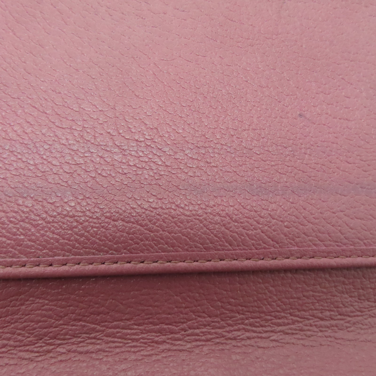 CHANEL 【清倉大減價】牛皮皮革Zipped Long Wallet銀扣長錢包粉紅色