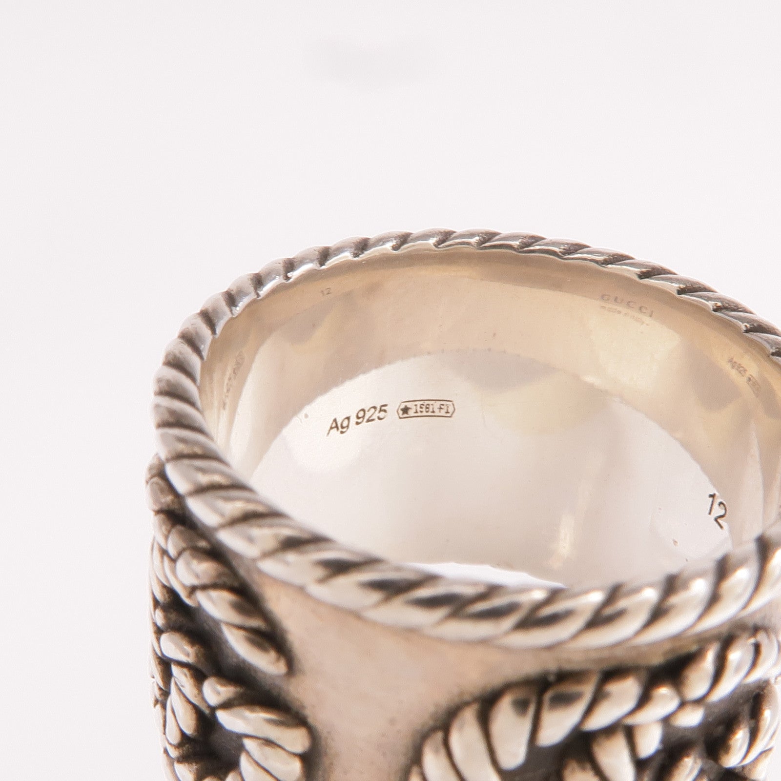 GUCCI 925純銀Ring戒指US#6
