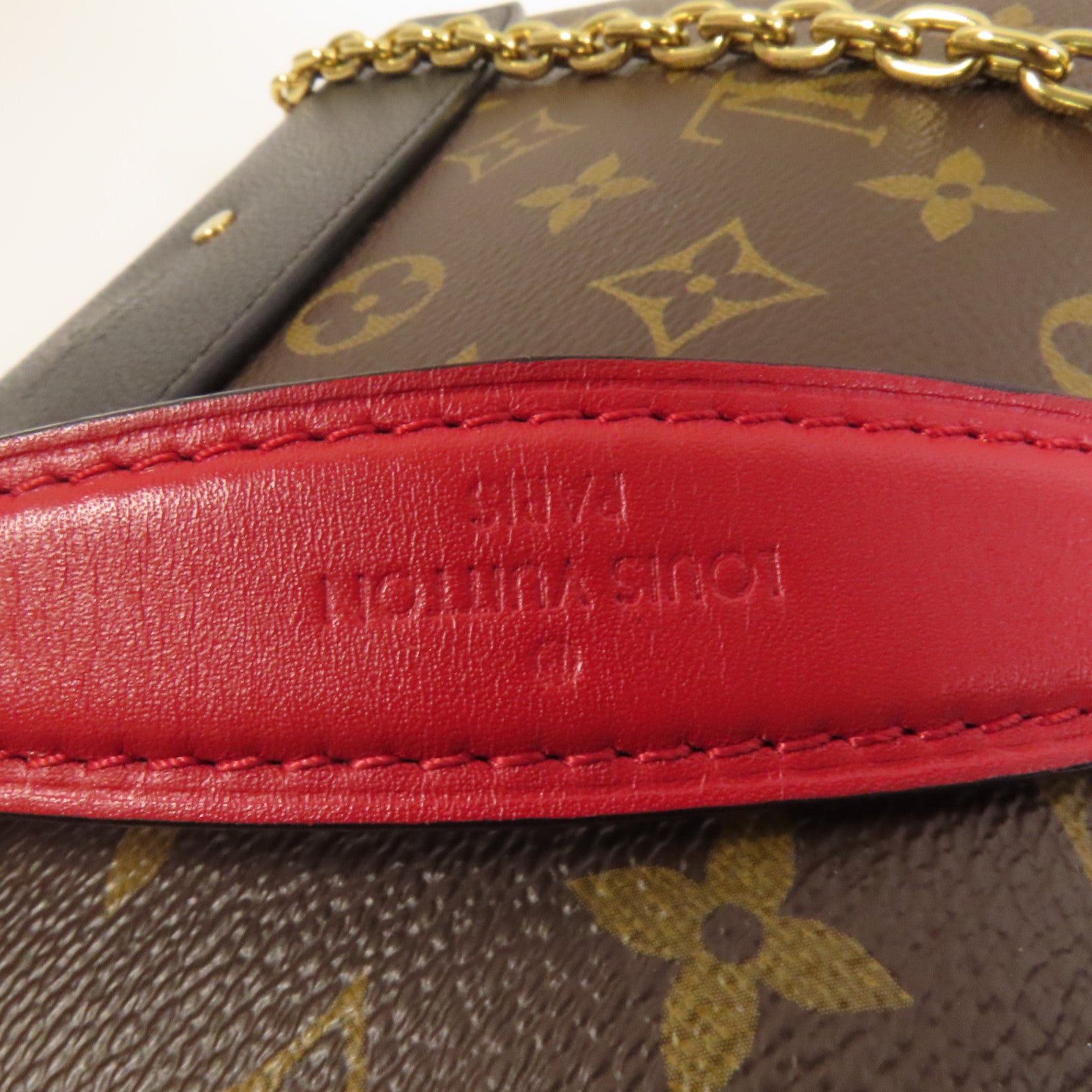 LOUIS VUITTON Monogram Saint Placide金扣肩背袋棕色/色