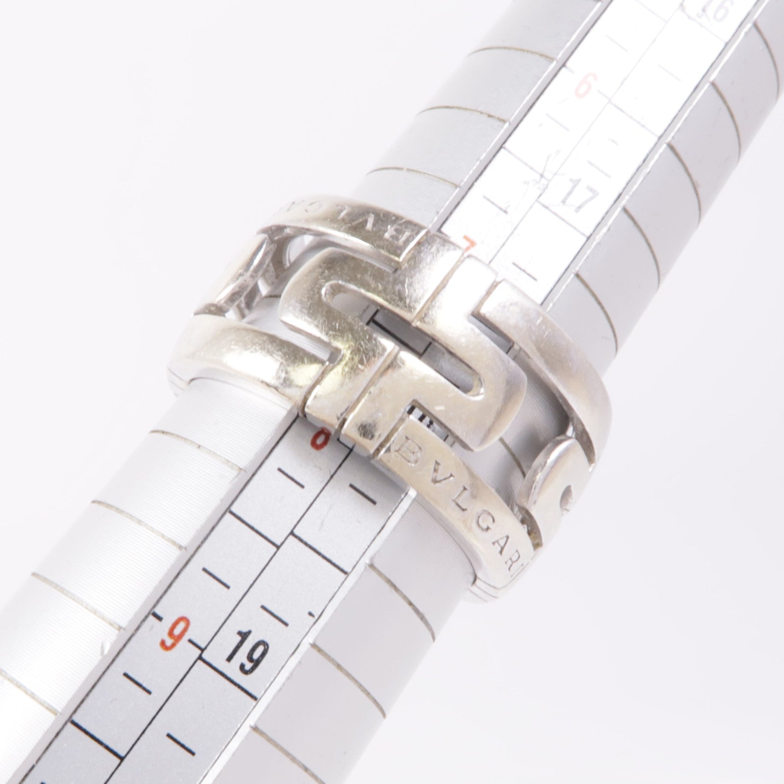 BVLGARI 【激減優惠】18K白金Parentesi Ring戒指Bvlgari#57/US#7.5