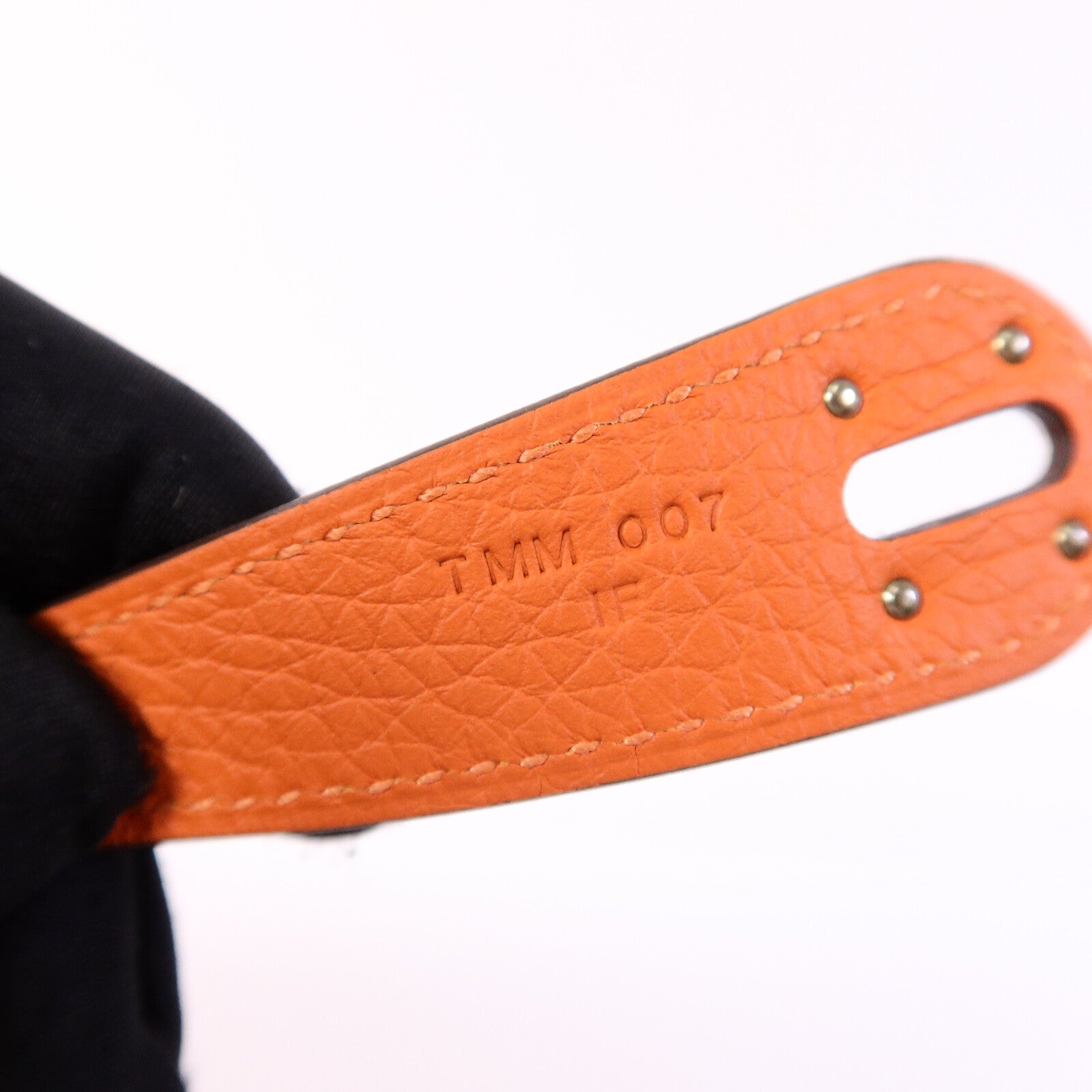 HERMES Clemence皮革Lindy 30手挽肩背兩用袋Orange Poppy