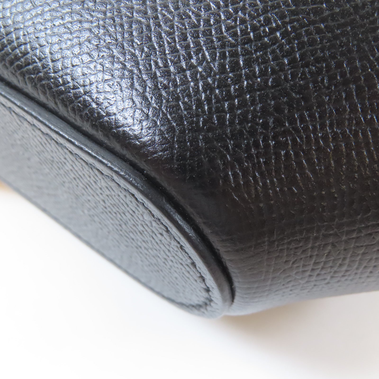 HERMES Epsom皮革Octogone 23銀扣肩背袋Noir/經典黑色