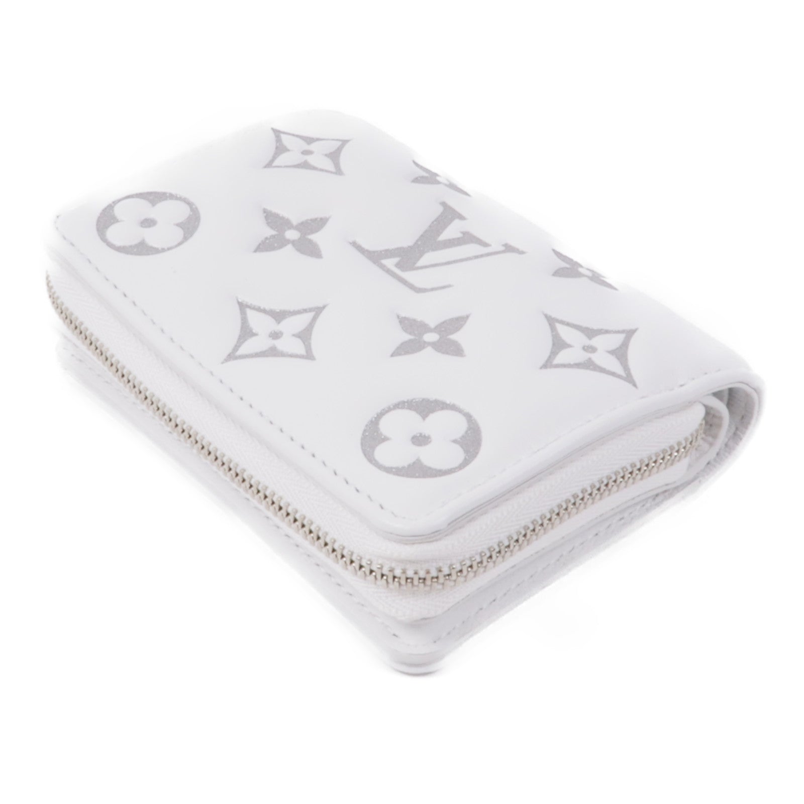 LOUIS VUITTON Monogram Embossed Portefeuille Wallet銀扣錢包