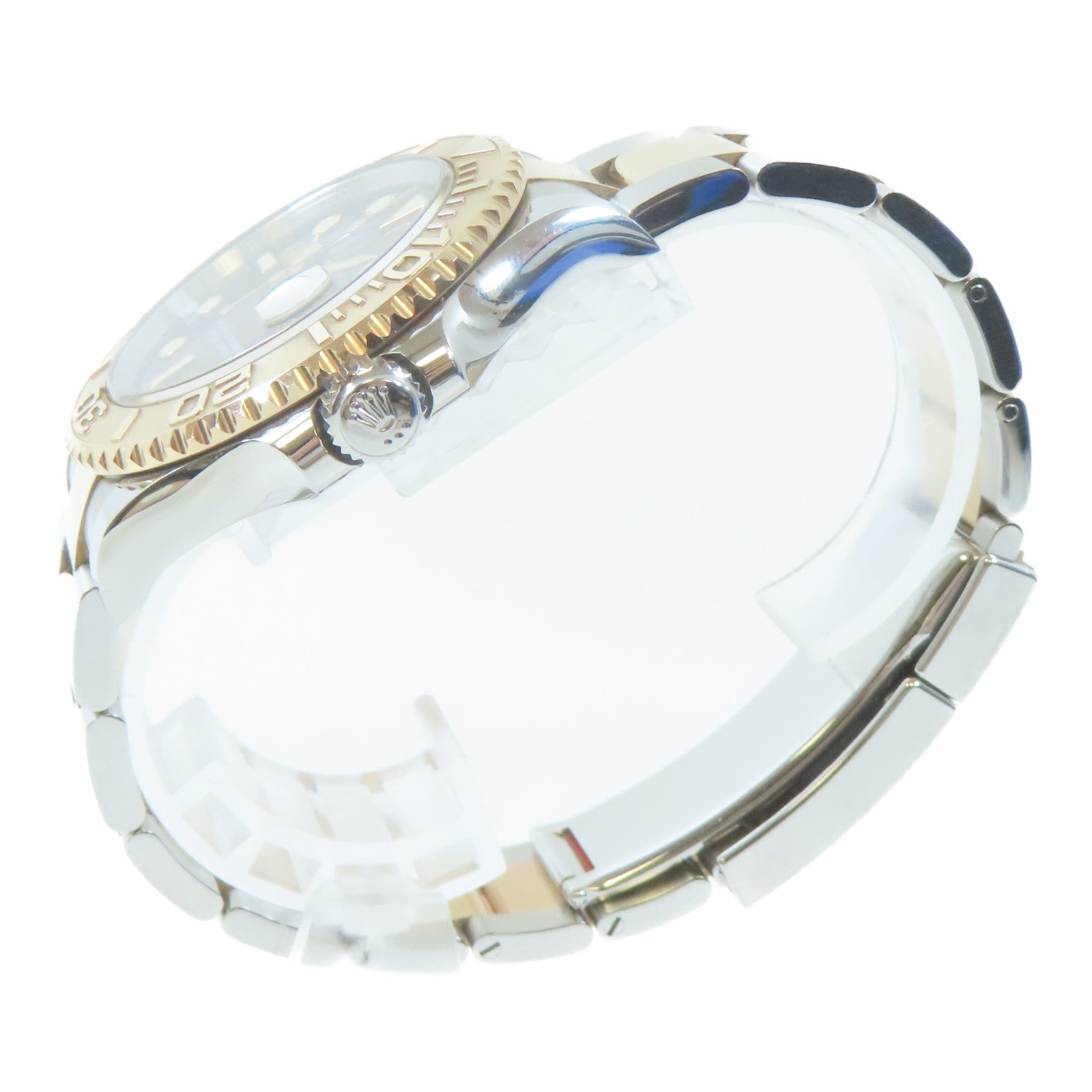 ROLEX Yacht Master18K黃金/不鏽鋼手錶自動機芯銅色#19.25cm