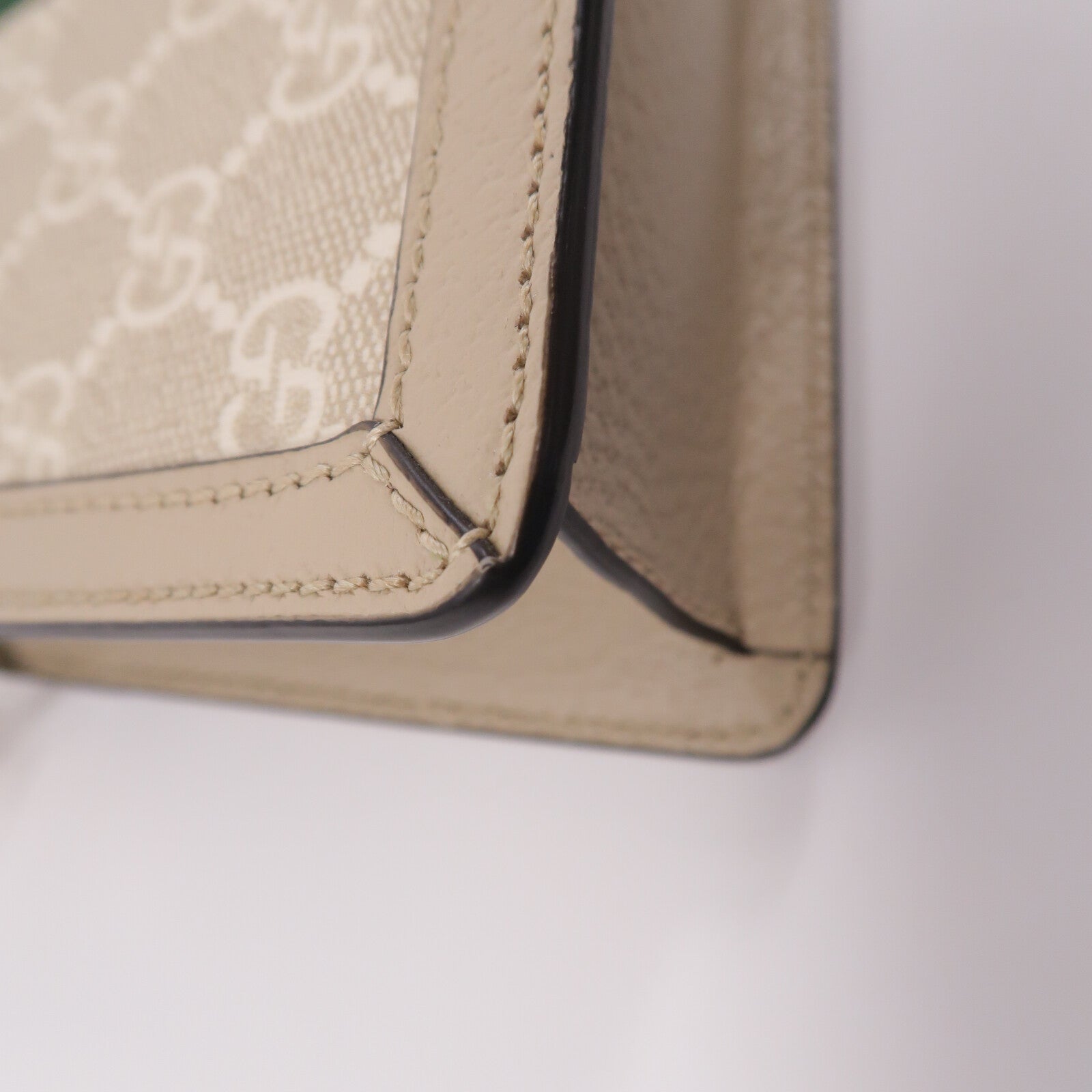 GUCCI 塗層帆布Ophidia GG Mini鏈帶手挽肩背兩用袋