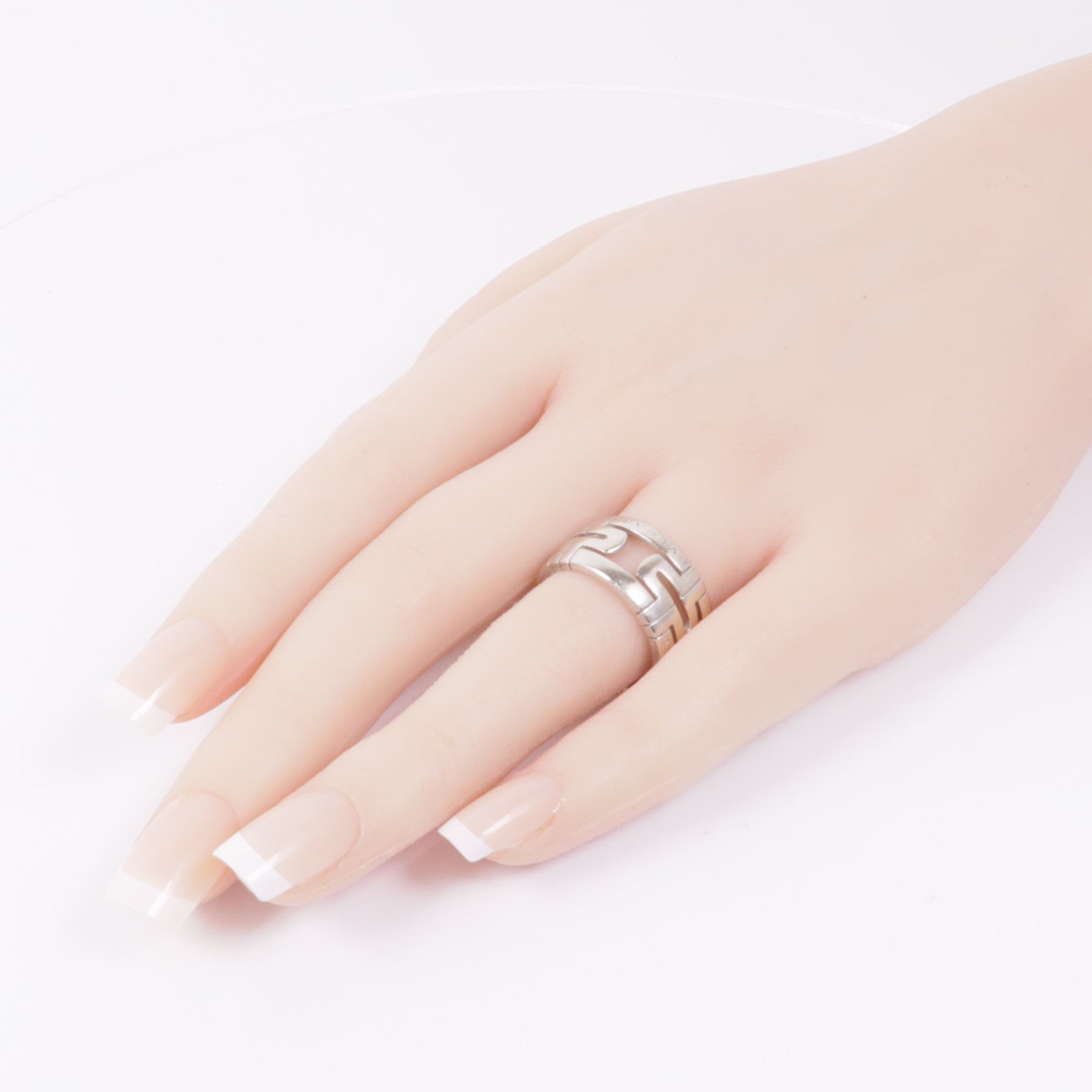 BVLGARI 18K白金Parentesi Ring戒指Bvlgari#57/US#7.5