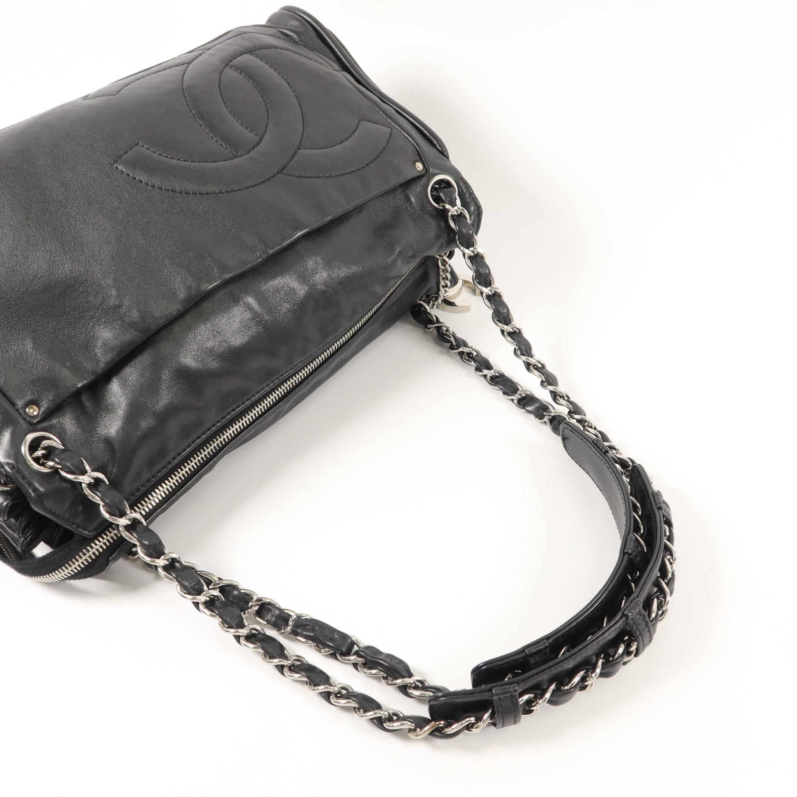 CHANEL 羊皮皮革Chain Shoulder Bag鏈帶肩背袋