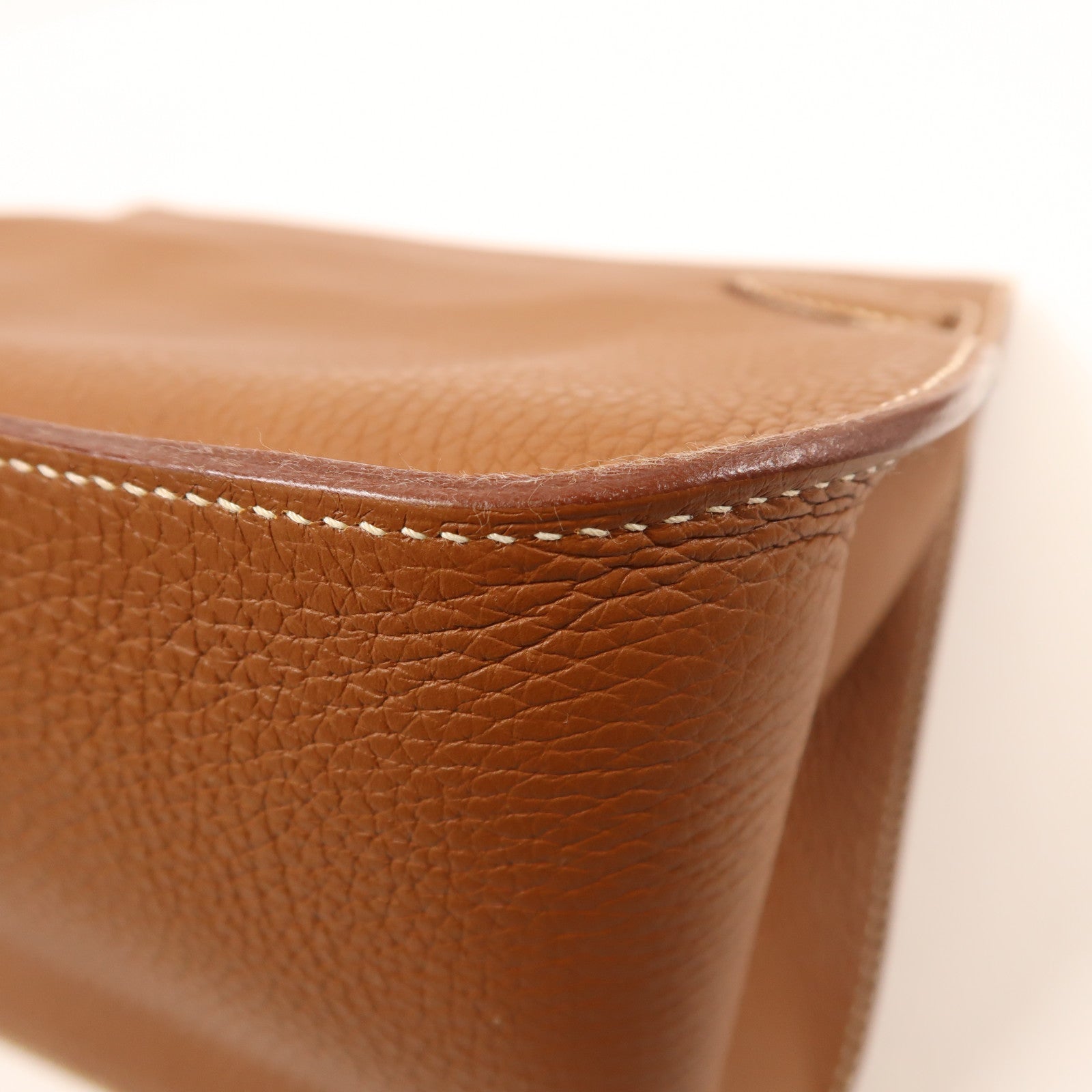 HERMES Clemence皮革Jypsiere 31銀扣肩背袋37 Gold