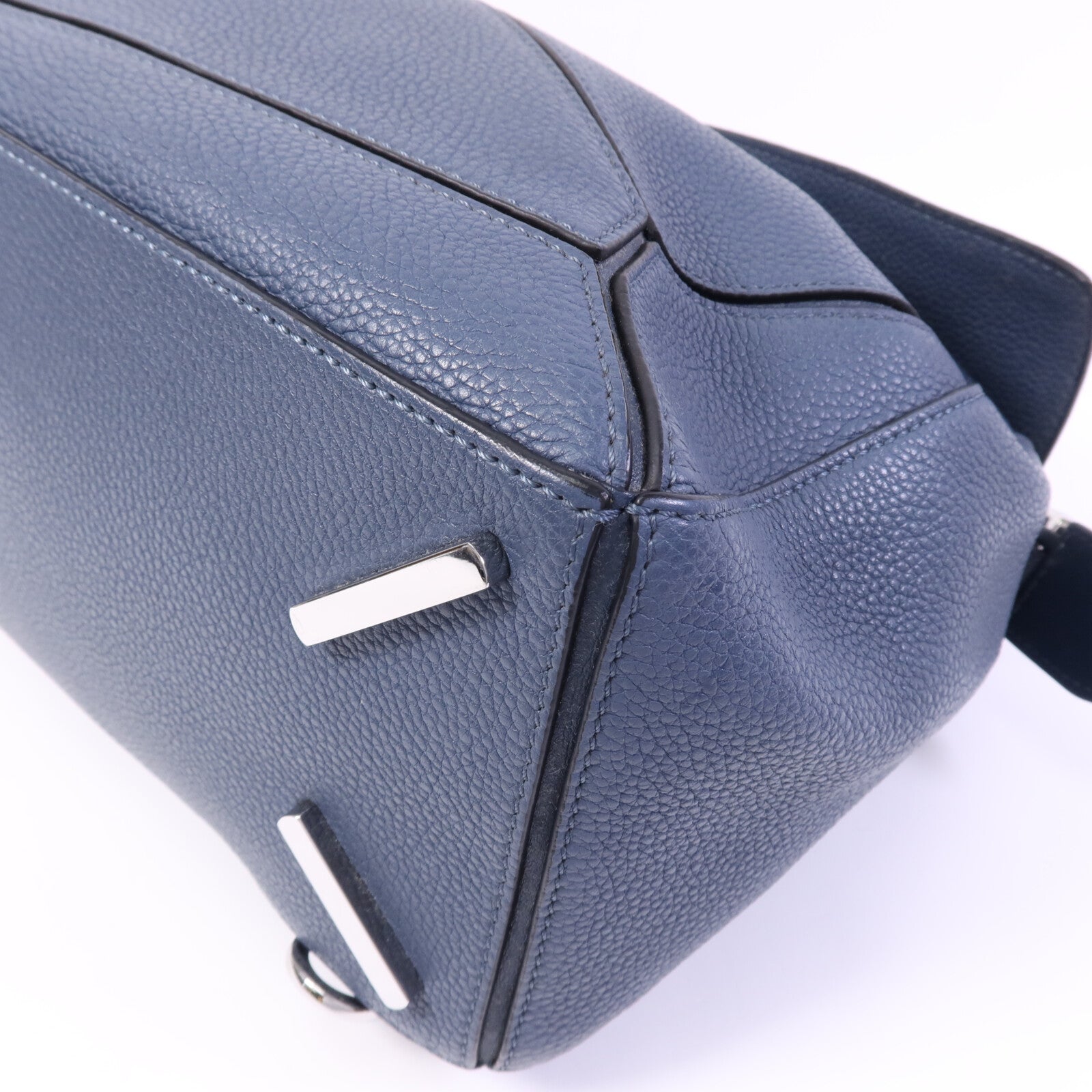 LOEWE 牛皮皮革Puzzle Medium銀扣手挽肩背兩用袋