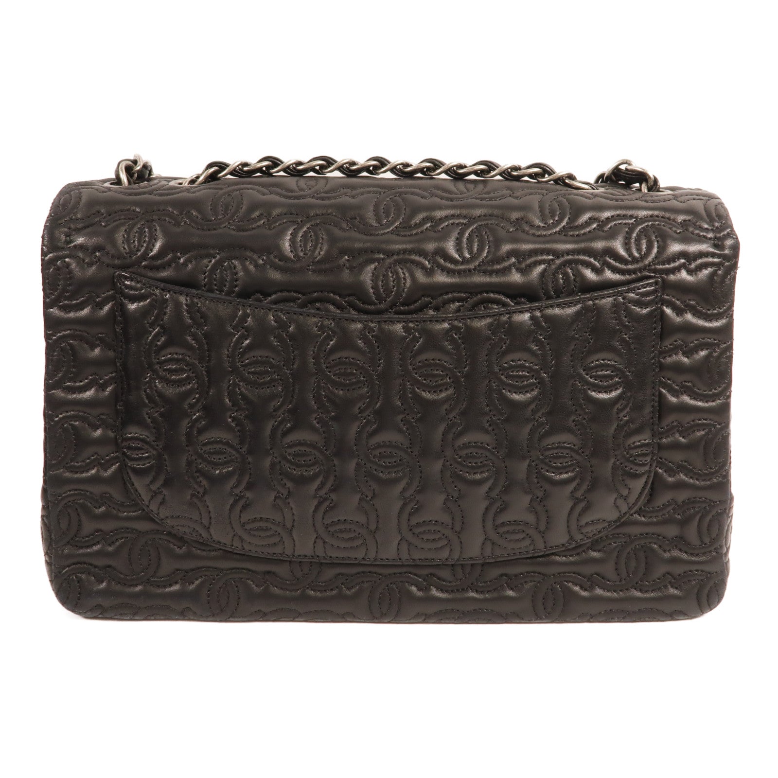 CHANEL 羊皮皮革CC Stitch Flap Bag肩背袋