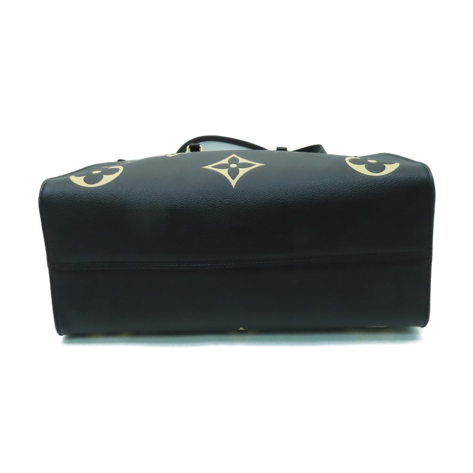 LOUIS VUITTON 【激減優惠】Monogram Empreinte On The Go MM金扣手挽肩背兩用袋黑色/啡色