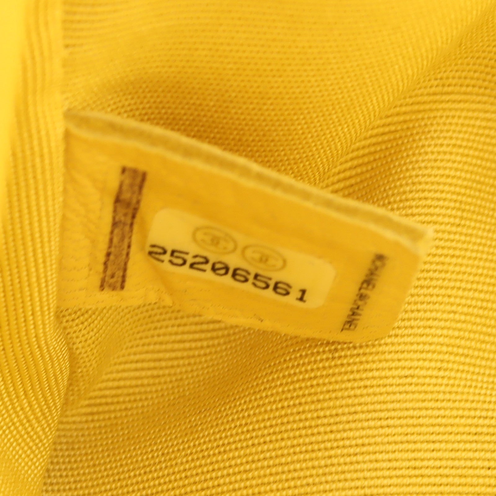 CHANEL 【激減優惠】斜紋Caviar皮革Boy Chanel金扣鏈帶肩背袋黃色