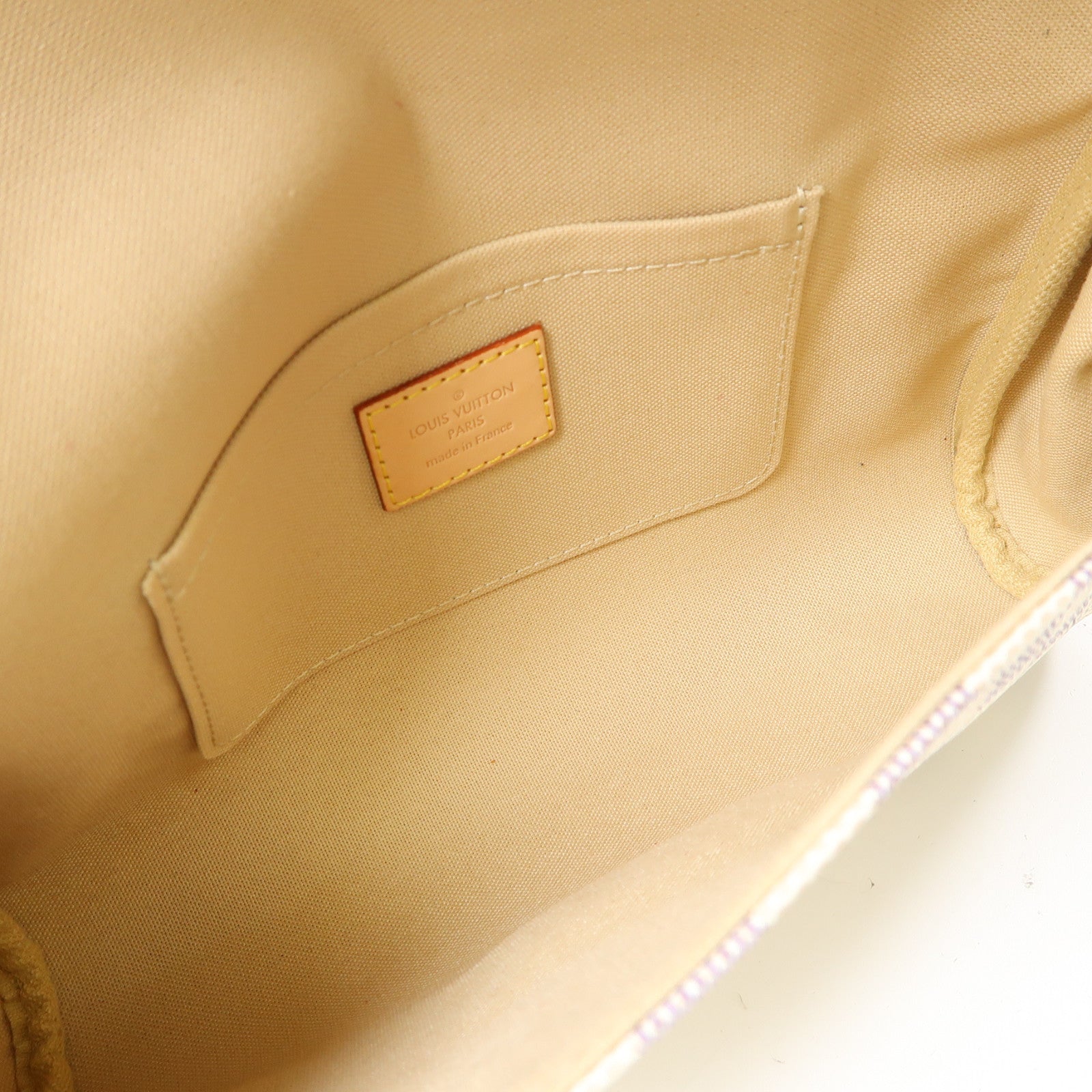 LOUIS VUITTON Damier Azur Favorite MM金扣手挽肩背兩用袋白色