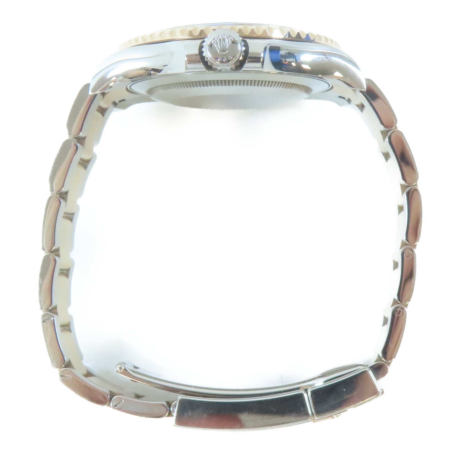 ROLEX Yacht Master18K黃金/不鏽鋼手錶自動機芯銅色#19.25cm