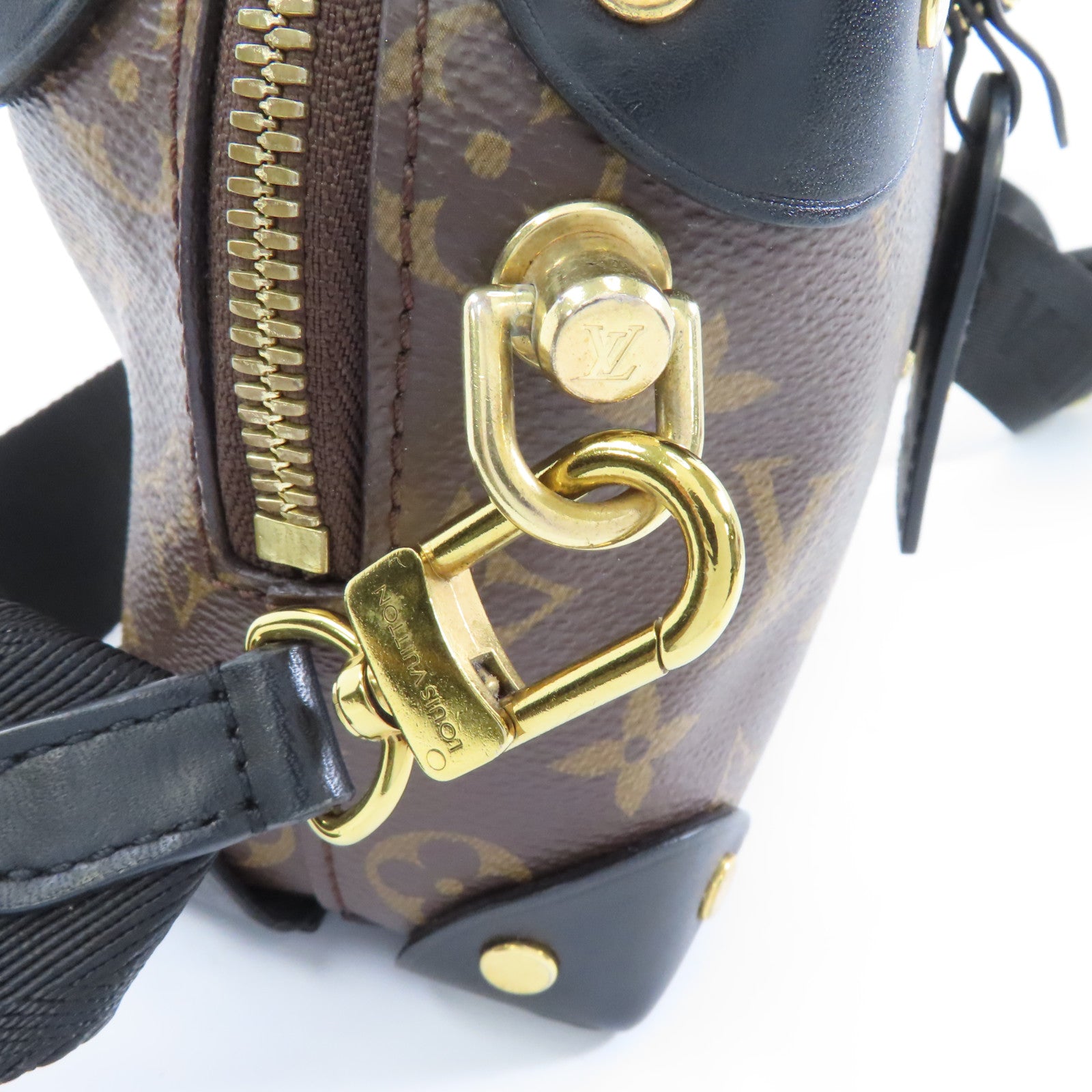 LOUIS VUITTON 【激減優惠】Monogram Petite Malle Souple金扣手挽肩背兩用袋啡色
