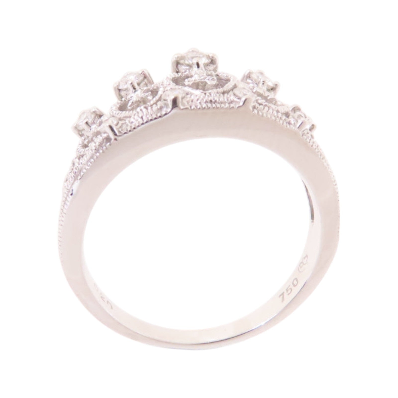 JEWELRY 【激減優惠】18K白金/鑽石Diamond Ring戒指US#4.5