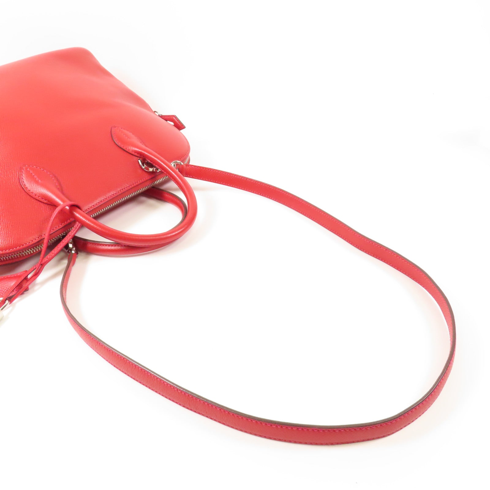 HERMES PHW Bolide1923 30 2Way Shoulder Handbag Epsom Leather S5 Rouge Tomate Red