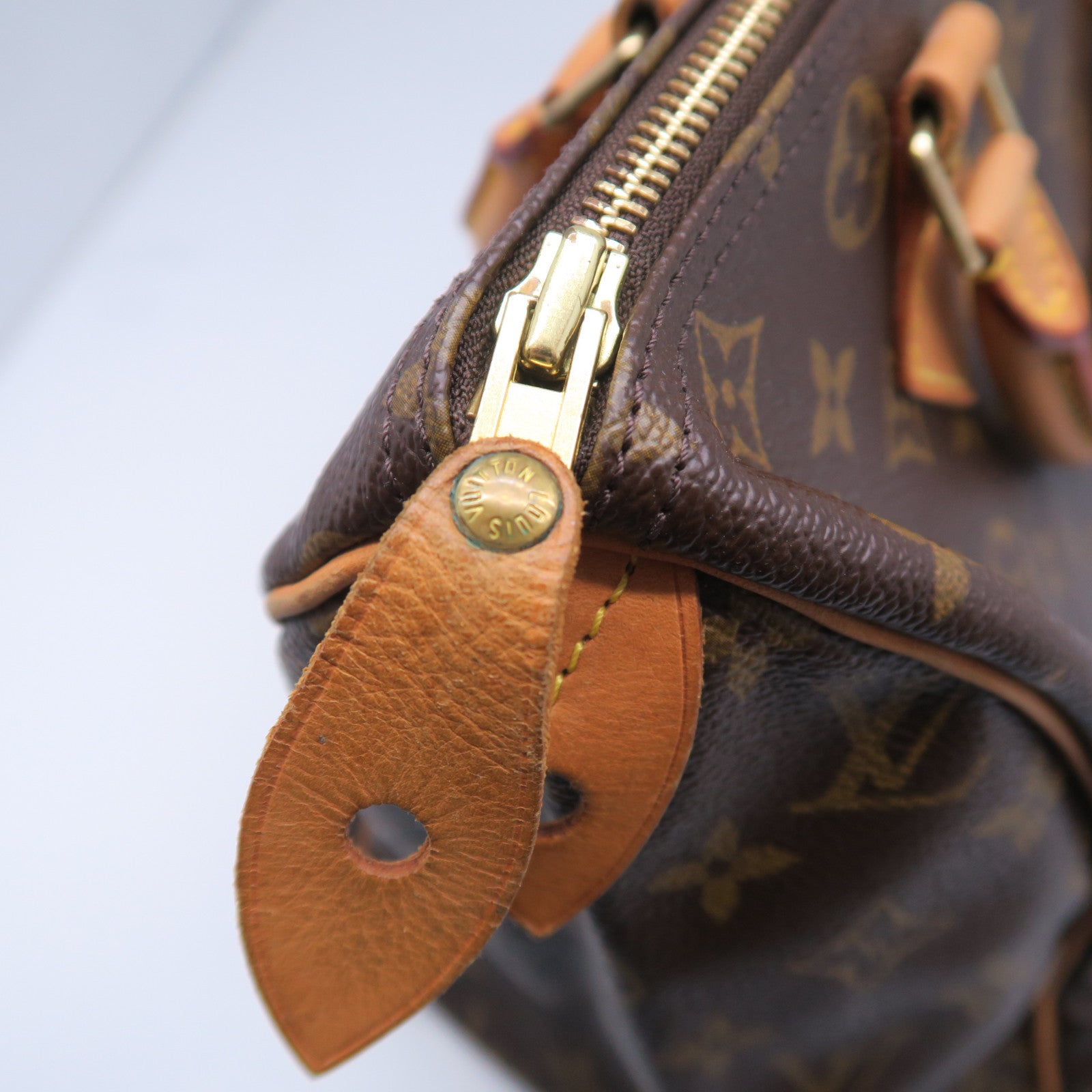 LOUIS VUITTON 【激減優惠】Monogram Speedy 30金扣手挽袋啡色