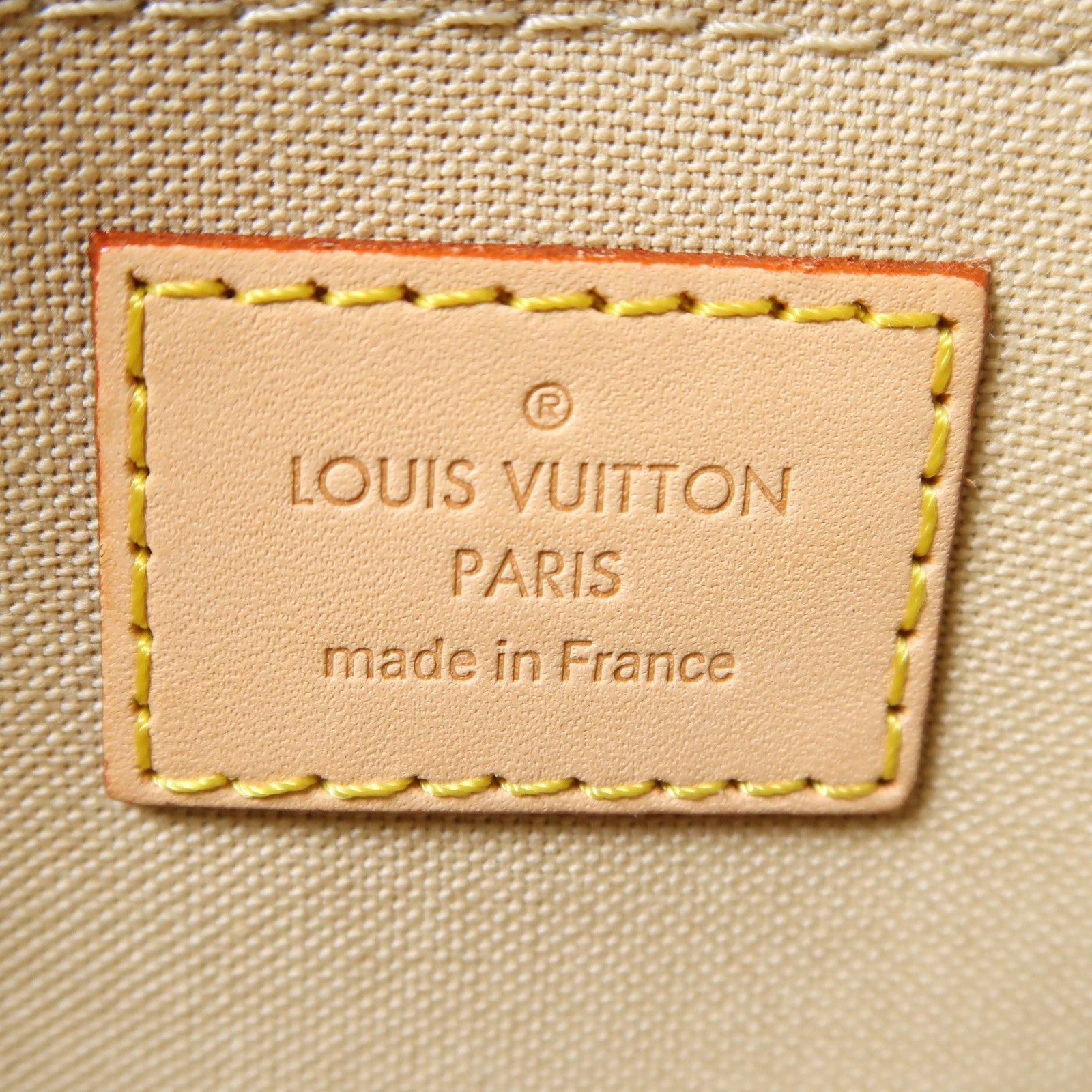 LOUIS VUITTON Damier Azur Favorite MM金扣手挽肩背兩用袋白色