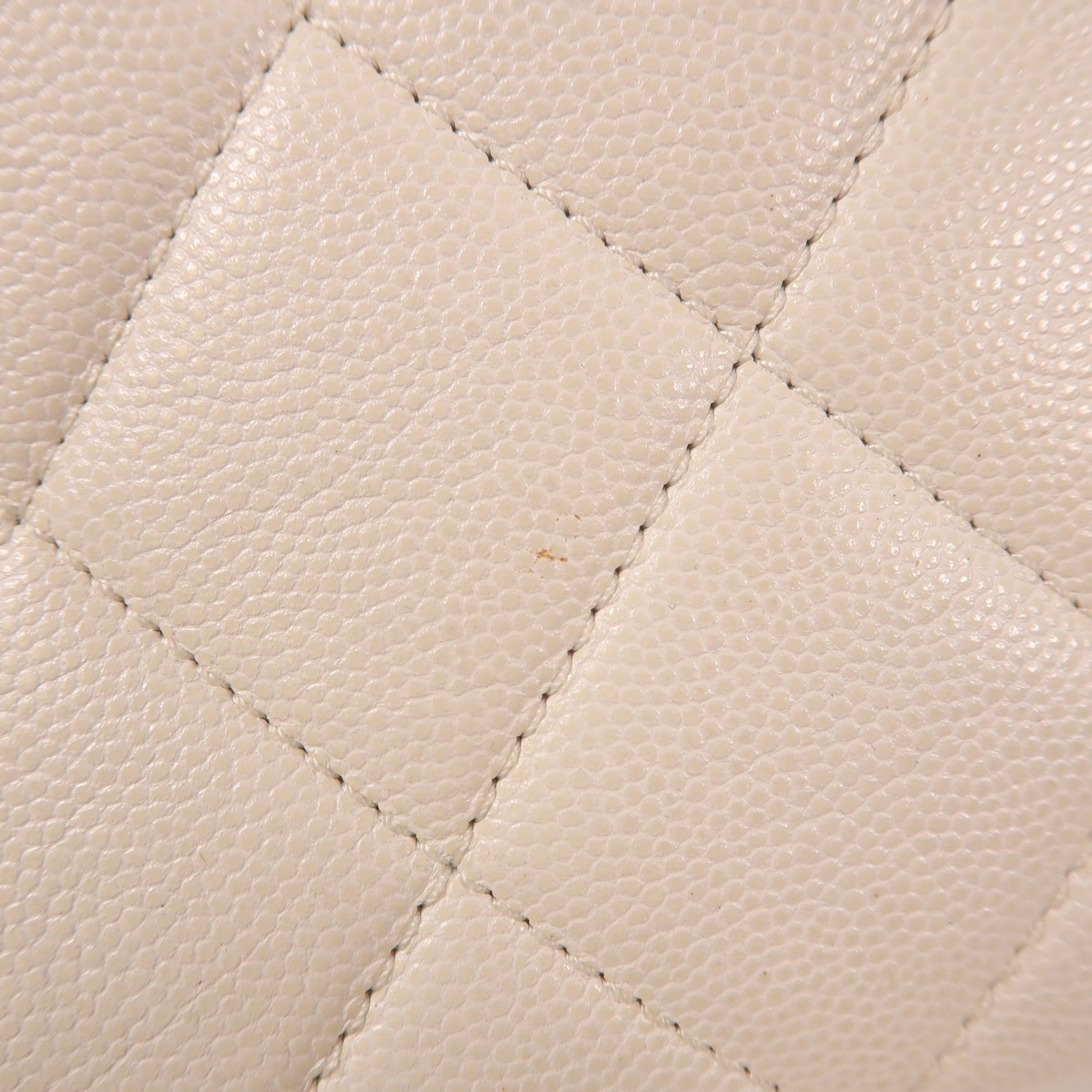 CHANEL 牛皮皮革Matelasse Small Flap Chain鏈帶肩背袋白色
