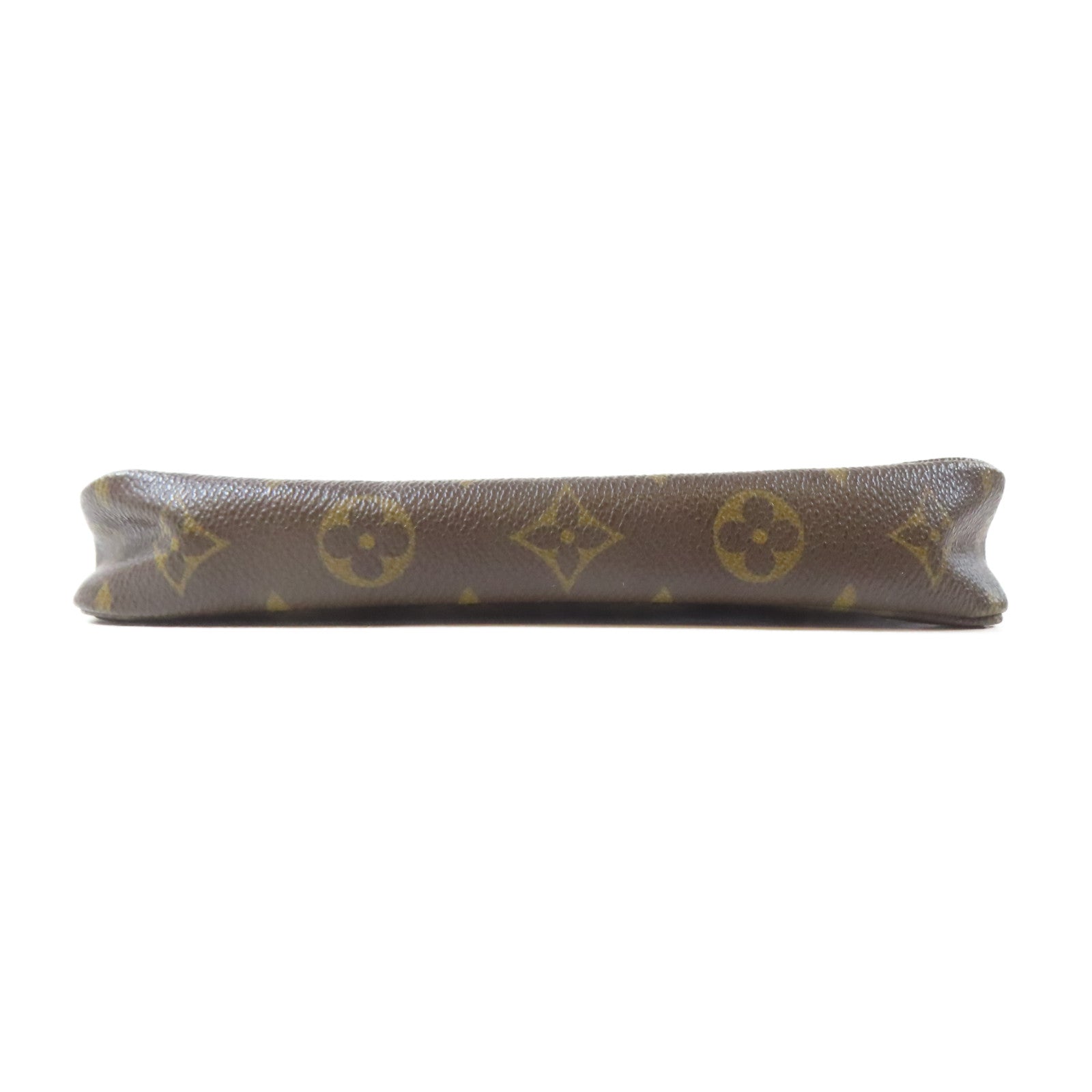 LOUIS VUITTON Monogram Pochette Accessoires金扣手挽袋啡色