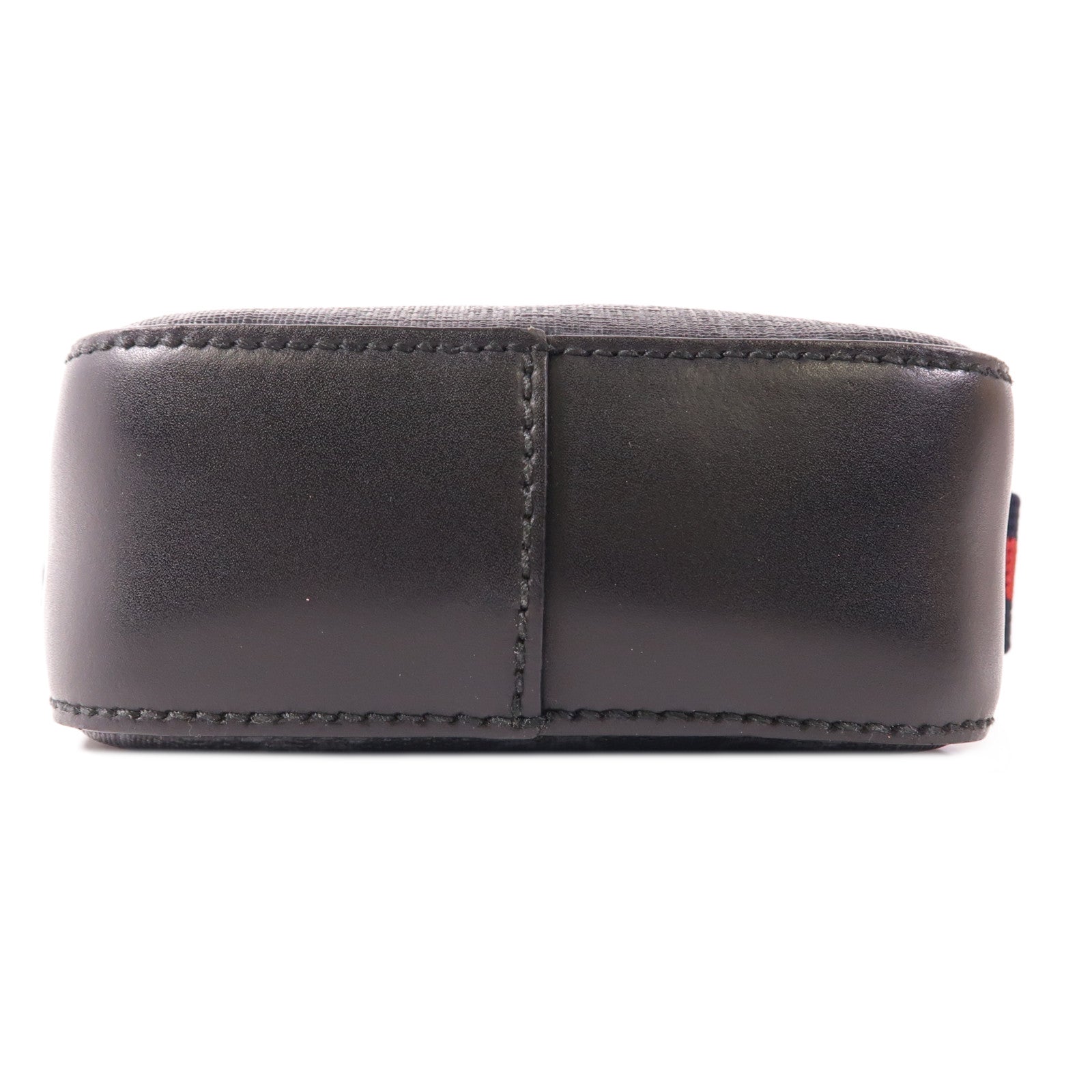 GUCCI 塗層帆布/牛皮皮革GG Supreme銀扣肩背袋