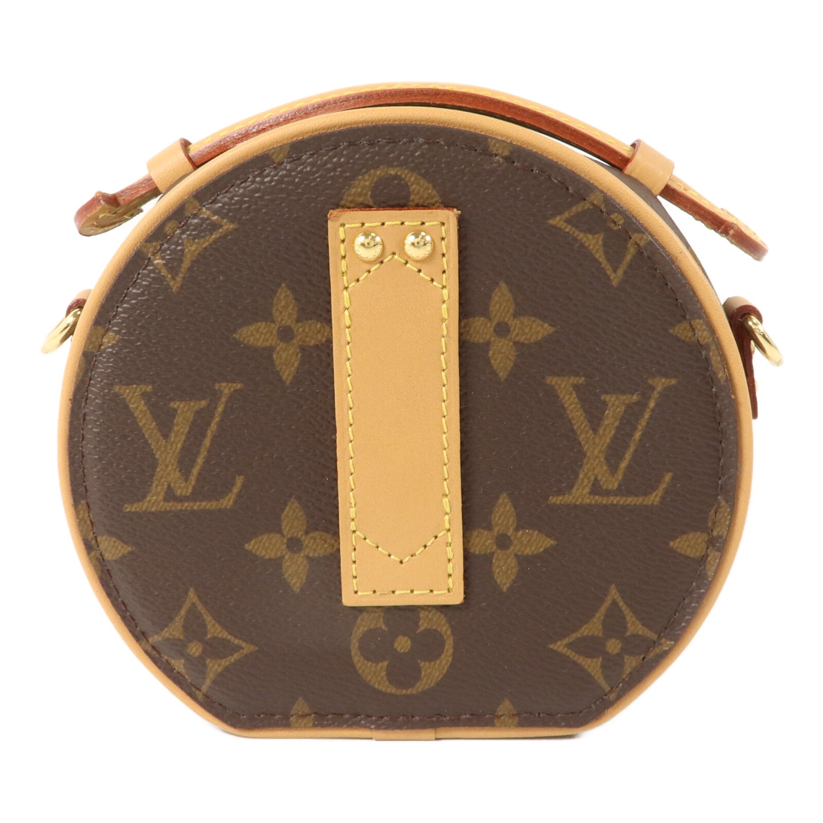 LOUIS VUITTON Monogram Mini Boite Chapeau金扣手挽肩背兩用袋