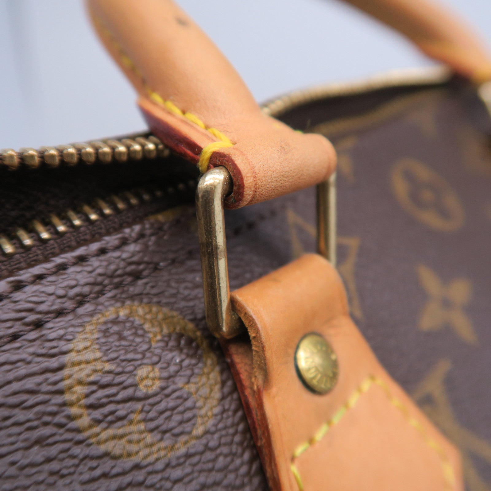 LOUIS VUITTON 【激減優惠】Monogram Speedy 30金扣手挽袋啡色