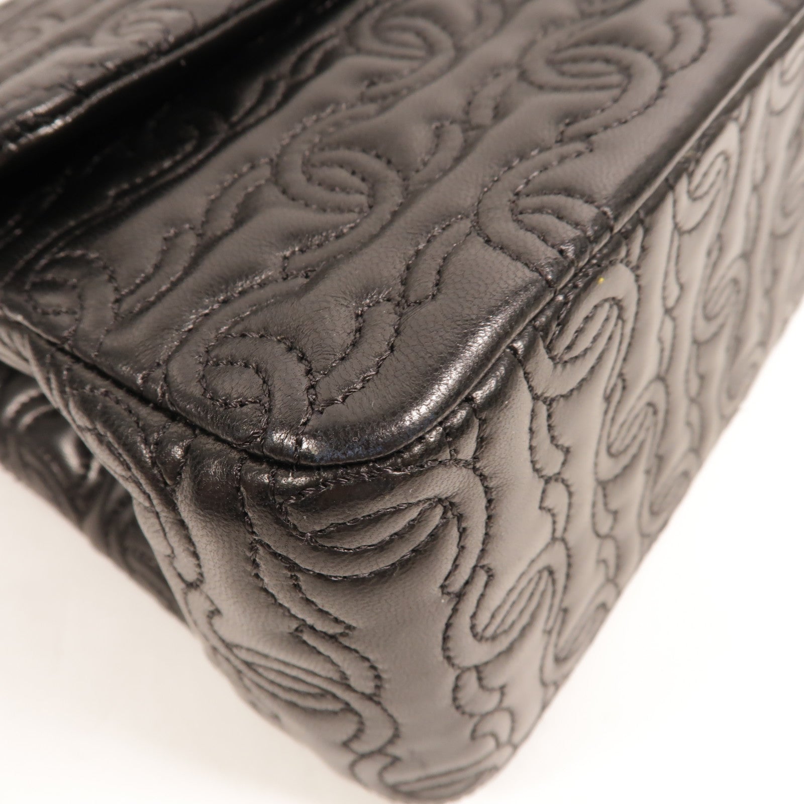CHANEL 羊皮皮革CC Stitch Flap Bag肩背袋