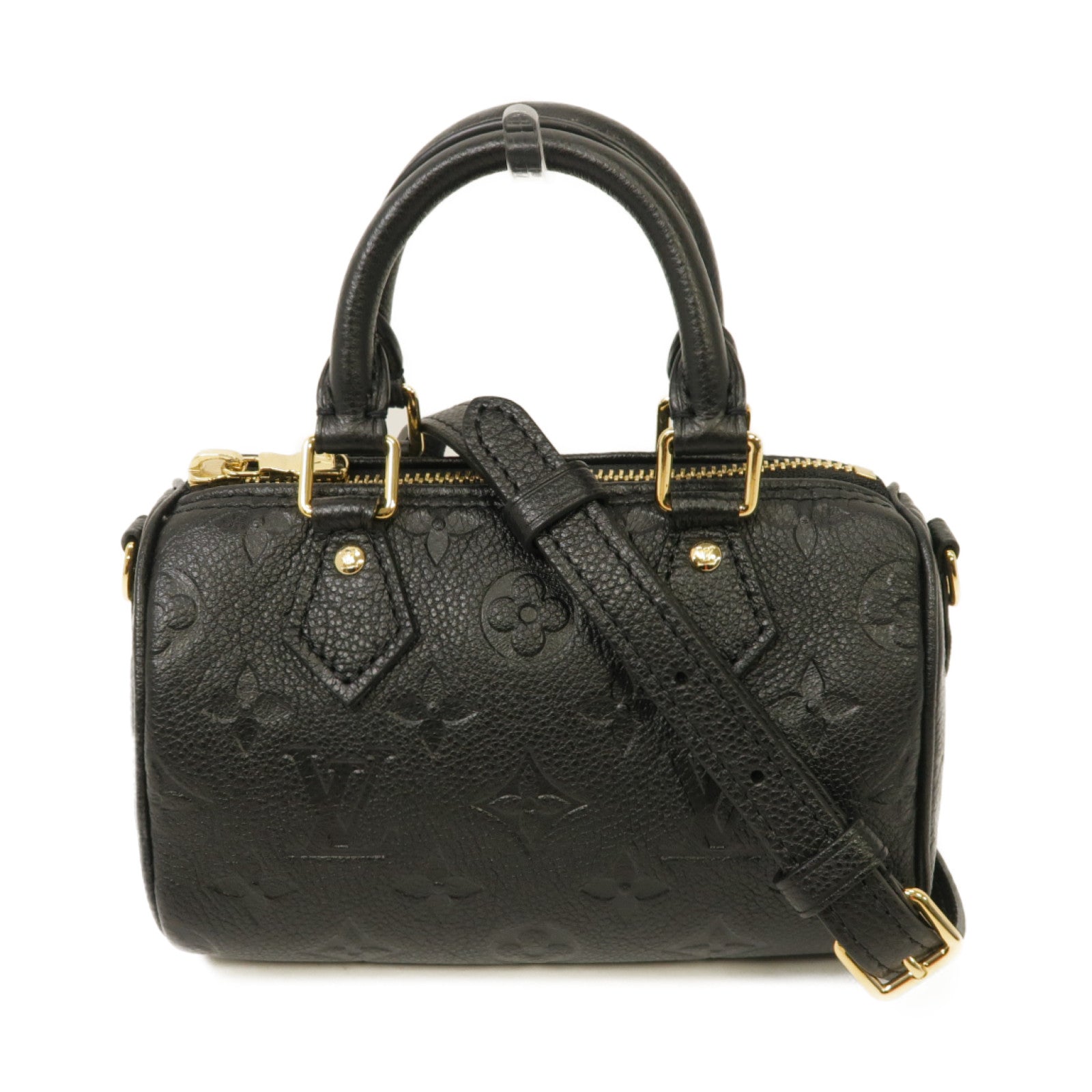 LOUIS VUITTON Monogram Empreinte Nono Speedy 2 Way Shoulder Bag金扣手挽肩背兩用袋黑色