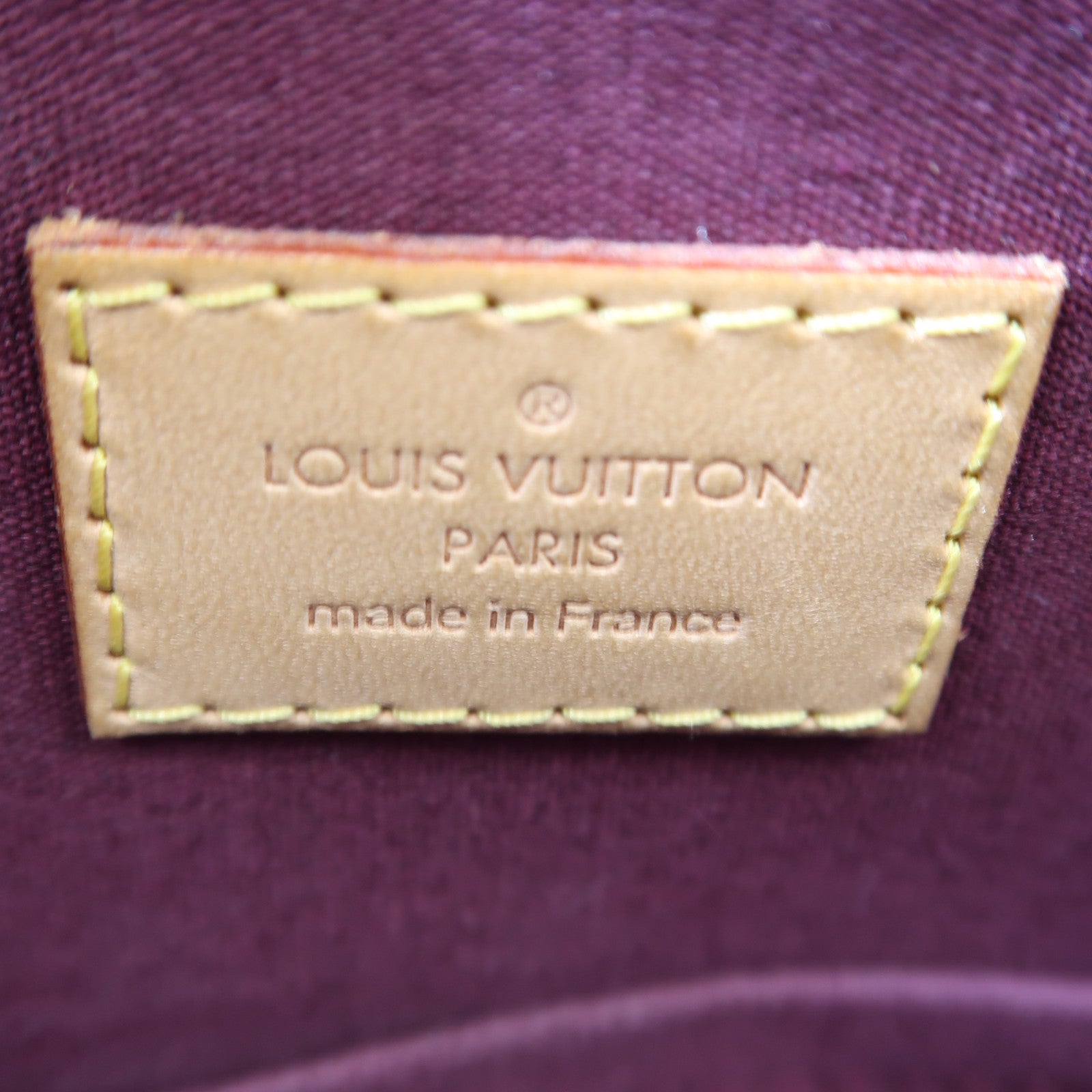 LOUIS VUITTON Vernis Alma金扣手挽袋紅色