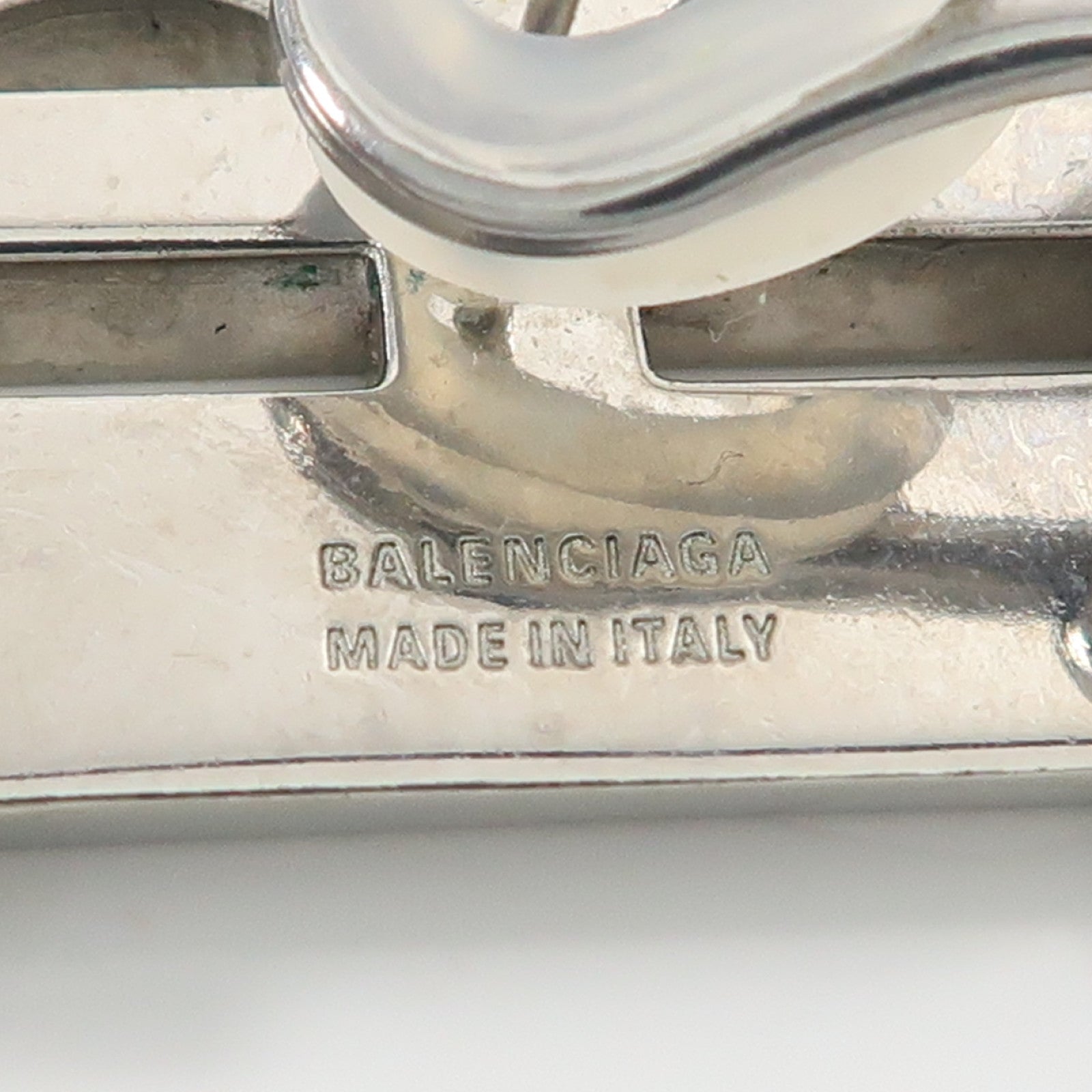 BALENCIAGA 【激減優惠】金屬B-Coin Earrings耳環銀色