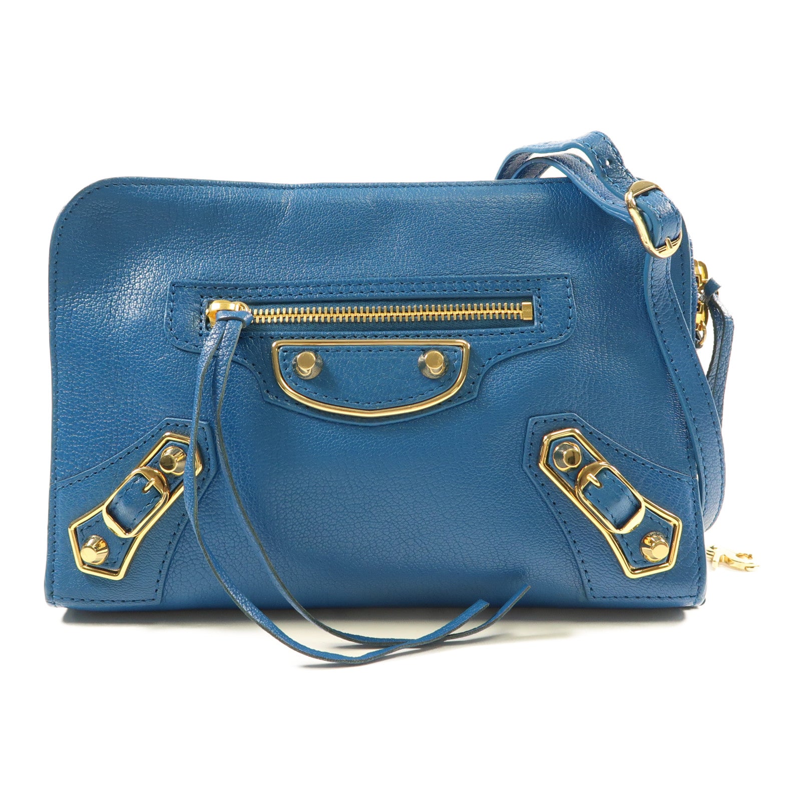 BALENCIAGA 牛皮皮革Shoulder Bag金扣肩背袋