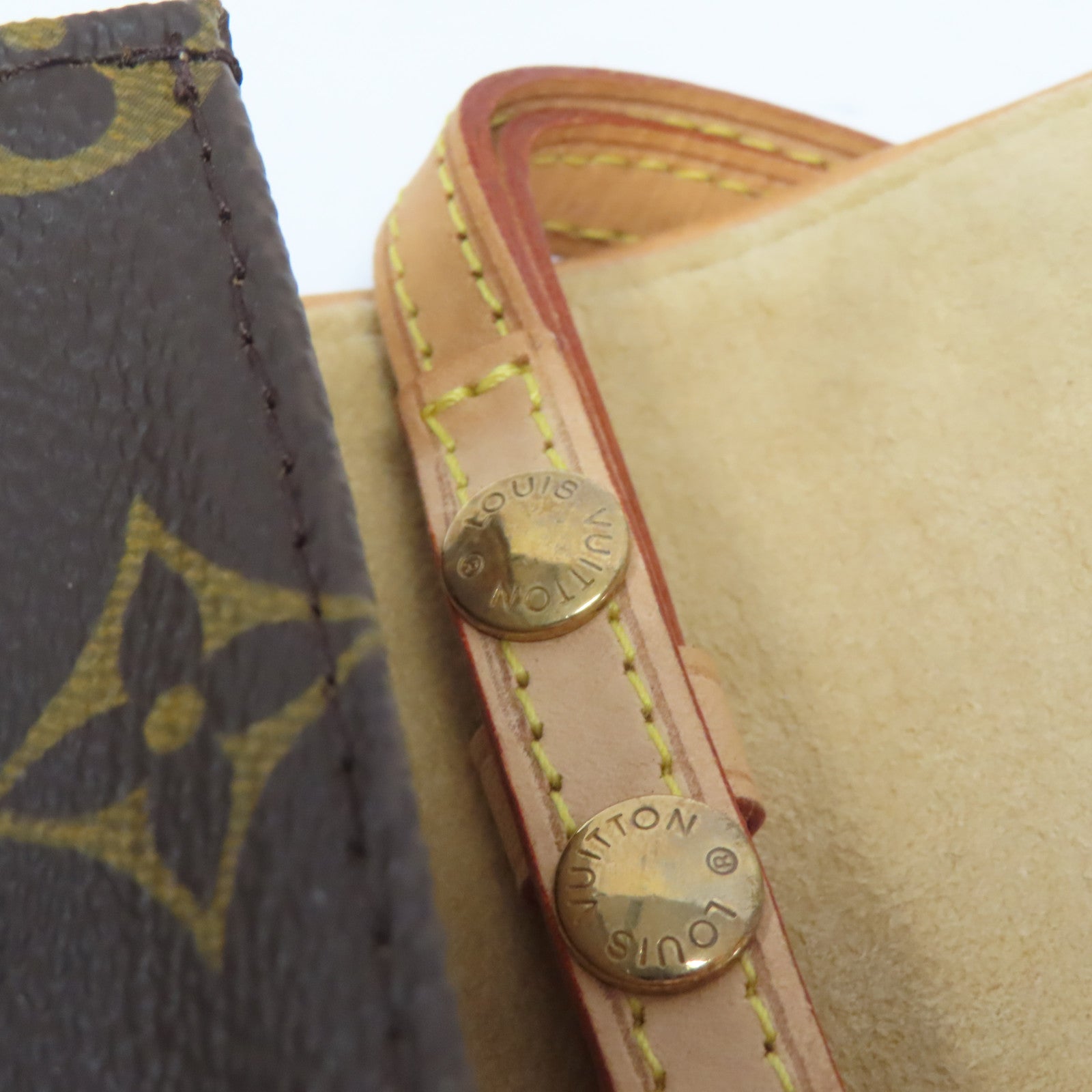 LOUIS VUITTON 【激減優惠】Monogram Pochette Twin GM金扣肩背袋啡色