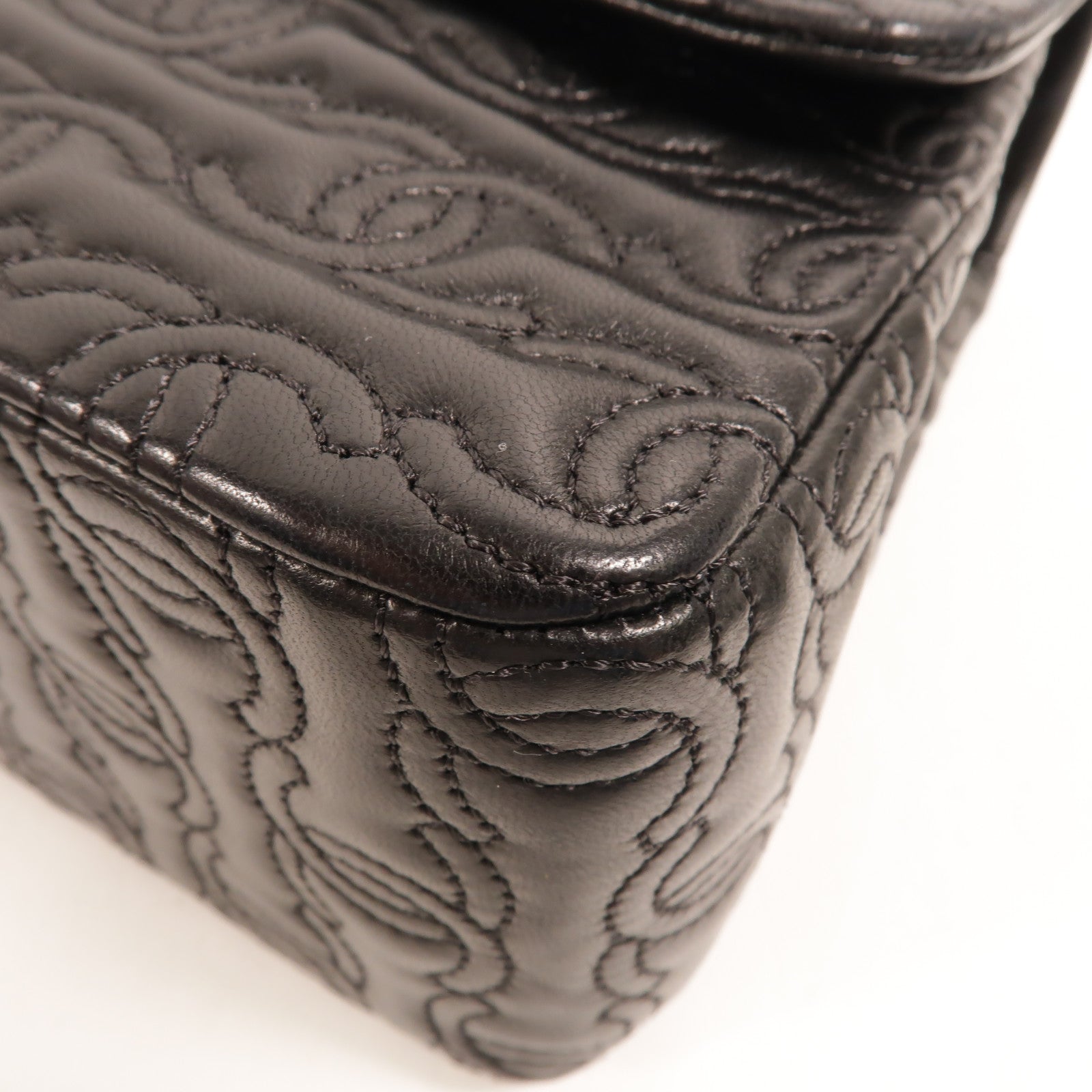 CHANEL 羊皮皮革CC Stitch Flap Bag肩背袋