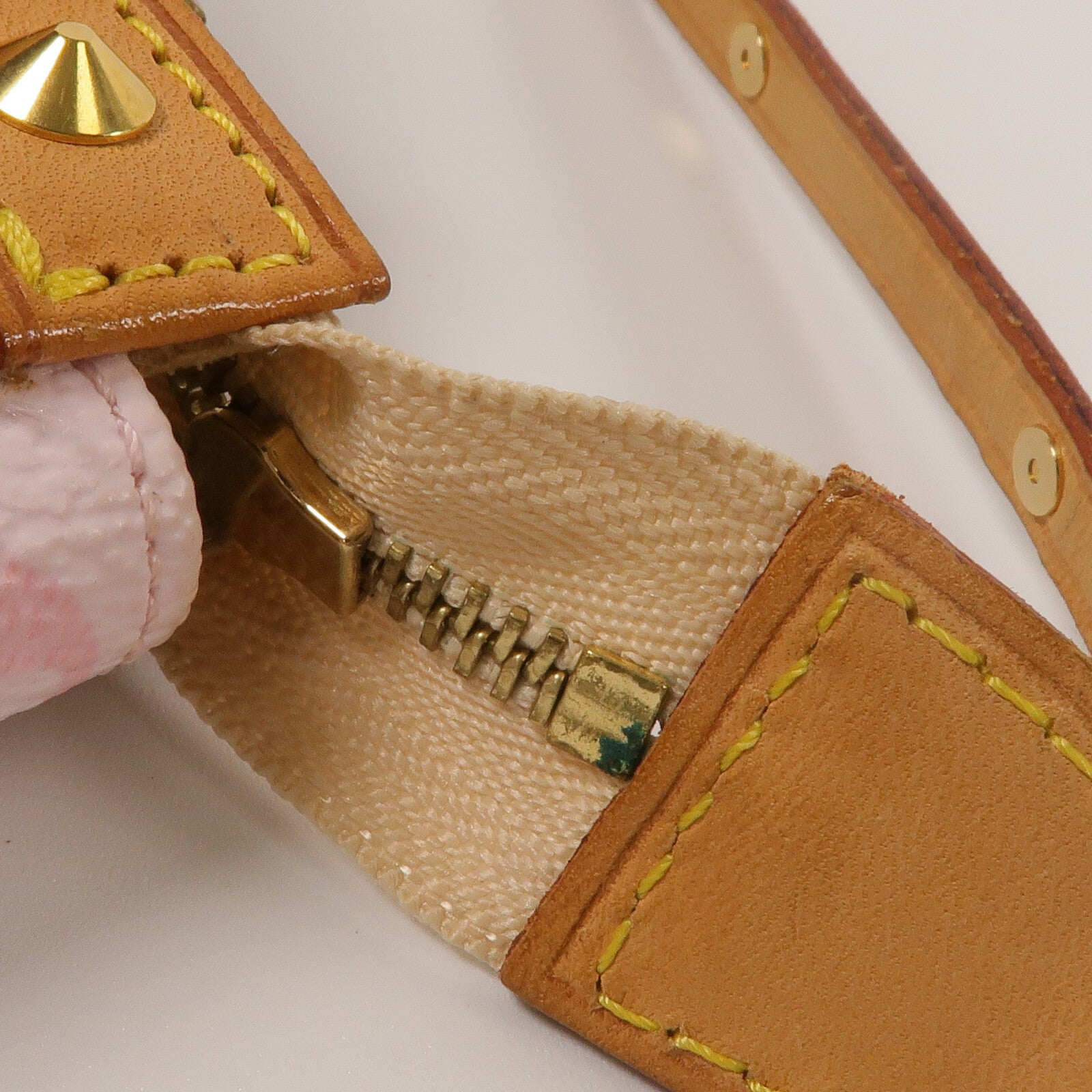 LOUIS VUITTON Monogram/Vachetta Cherry Blossom Pochette Accessoires