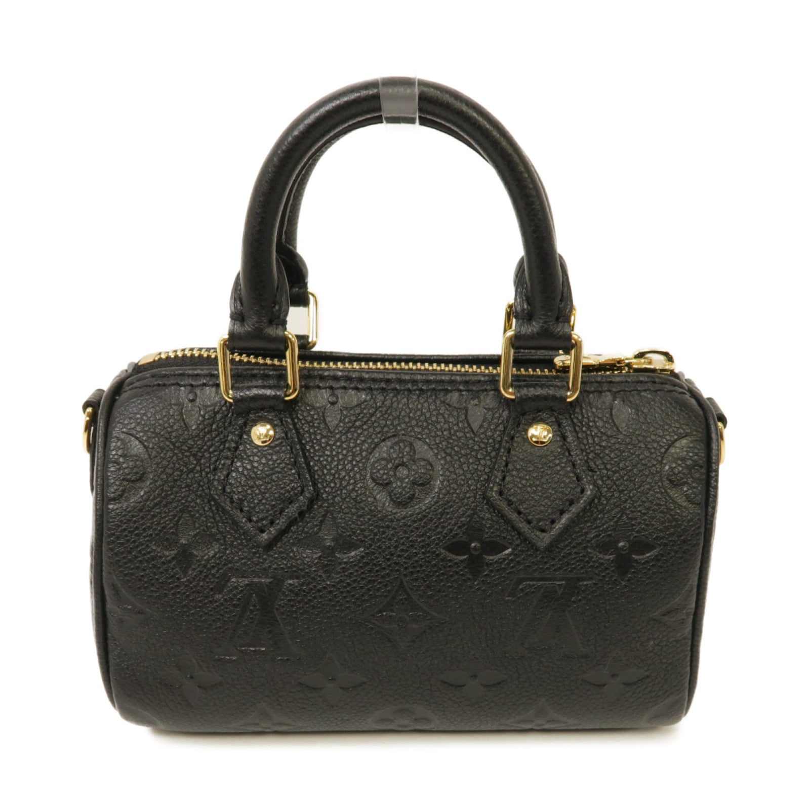 LOUIS VUITTON Monogram Empreinte Nono Speedy 2 Way Shoulder Bag金扣手挽肩背兩用袋黑色