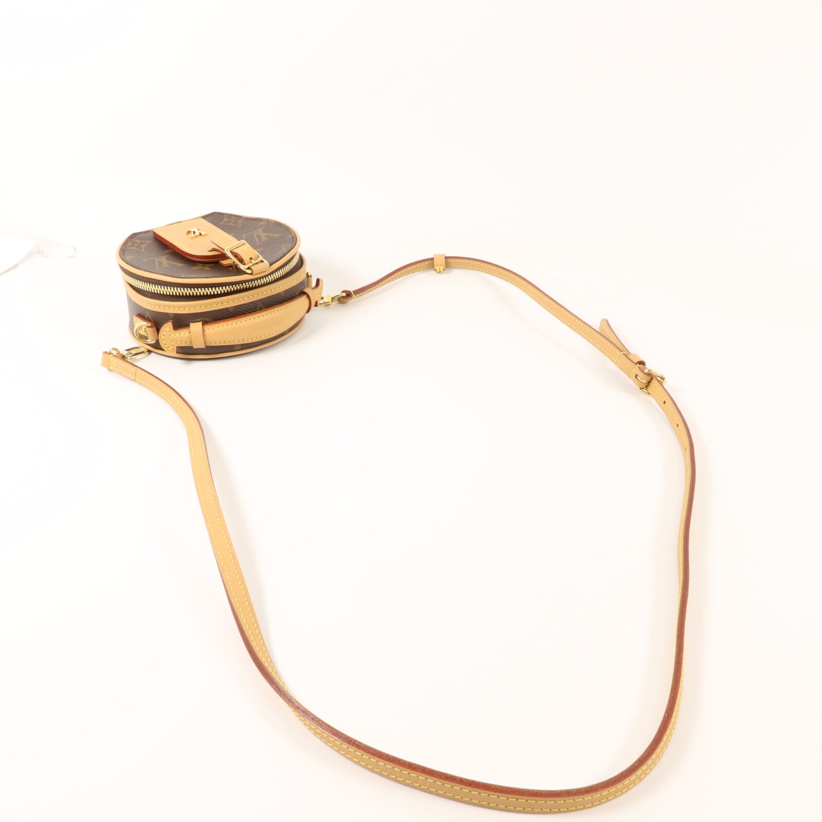 LOUIS VUITTON Monogram Mini Boite Chapeau金扣手挽肩背兩用袋