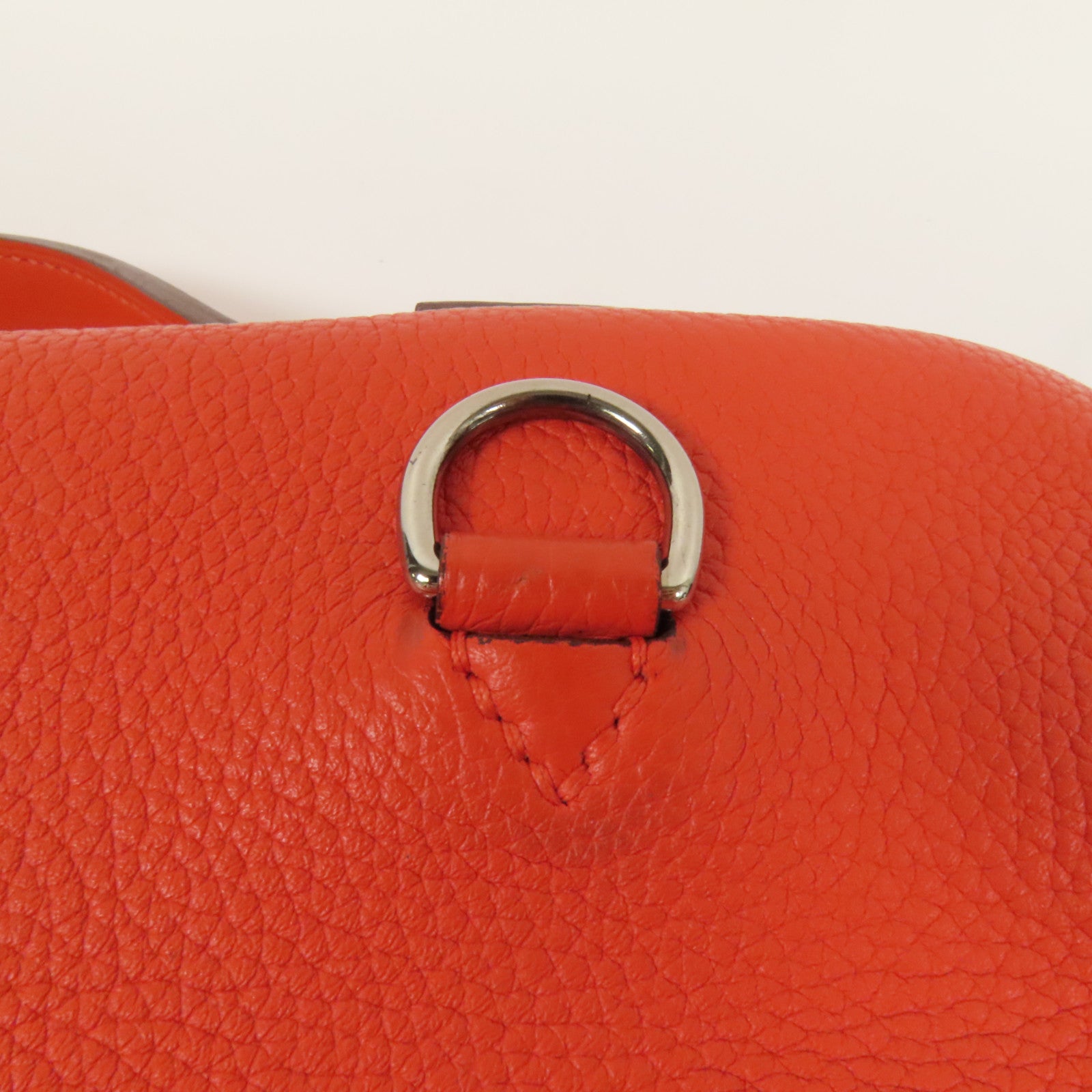 HERMES Clemence皮革24/24 29cm銀扣手挽肩背兩用袋Capucine