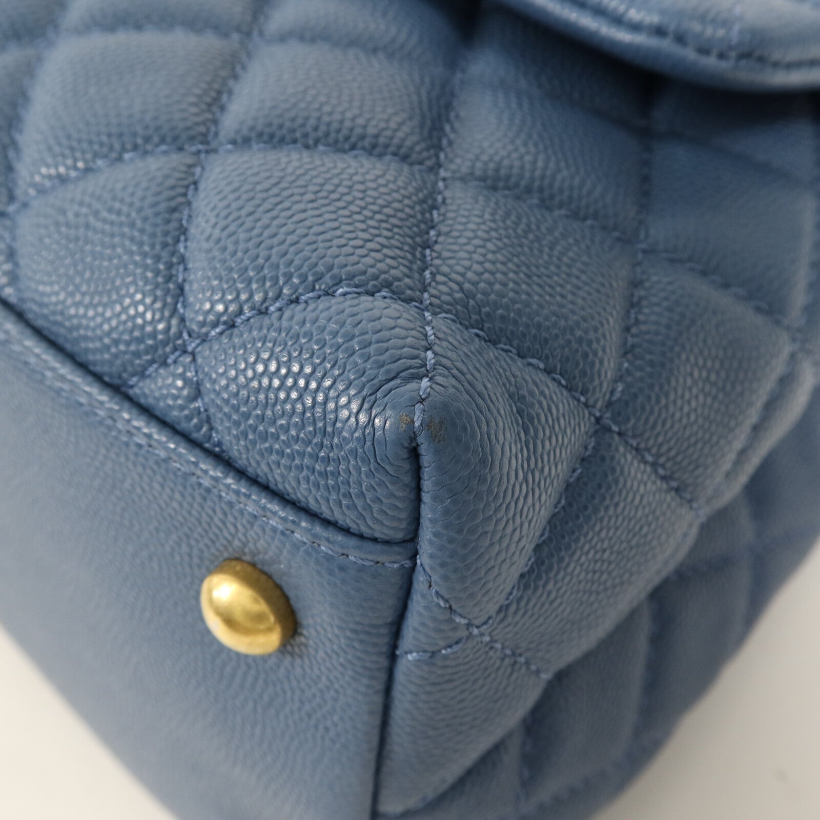 CHANEL 牛皮皮革Coco Handle金扣手挽肩背兩用袋