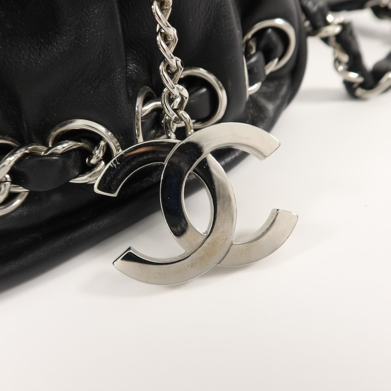 CHANEL 羊皮皮革Chain Shoulder Bag鏈帶肩背袋