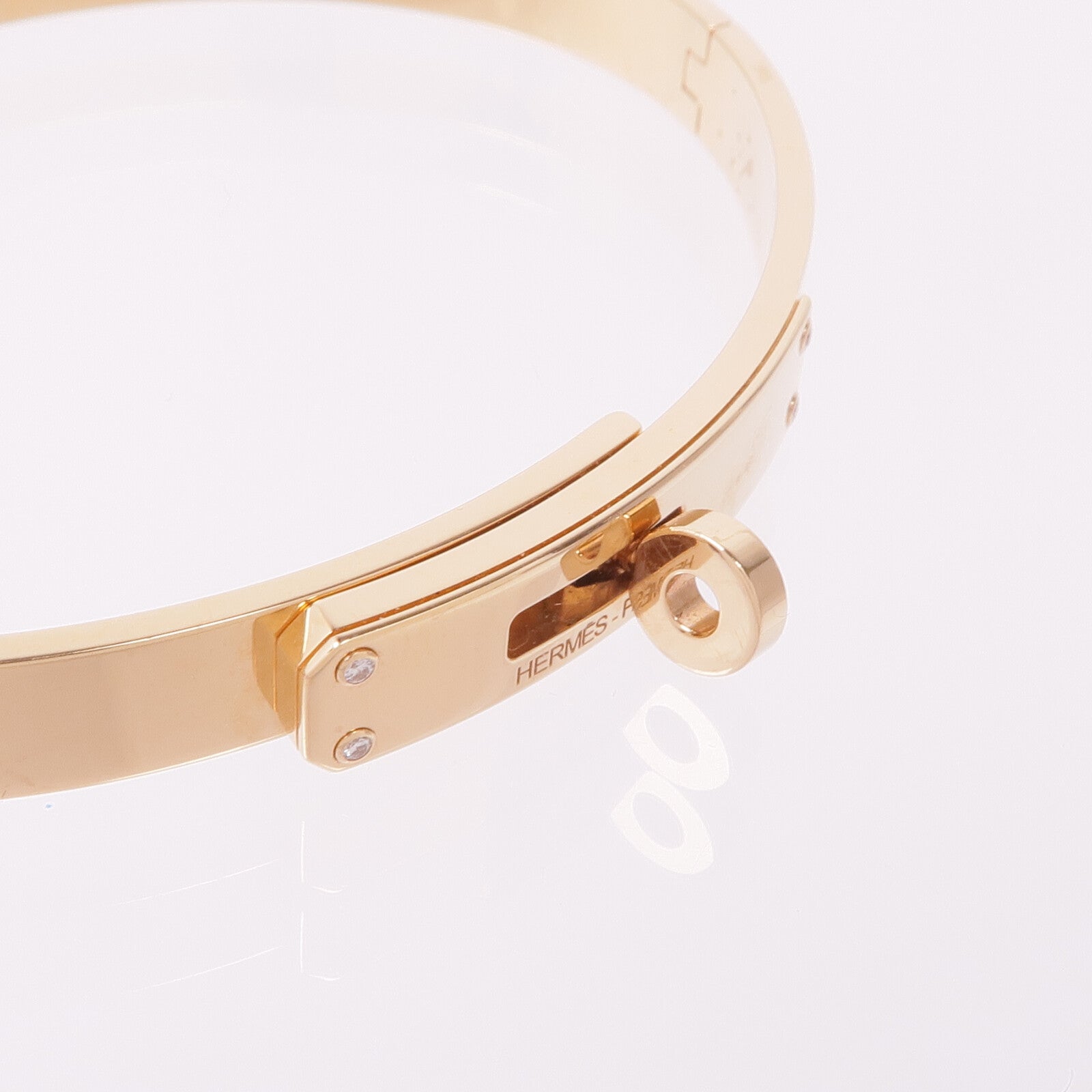 HERMES 18K玫瑰金Kelly Bracelet手鏈