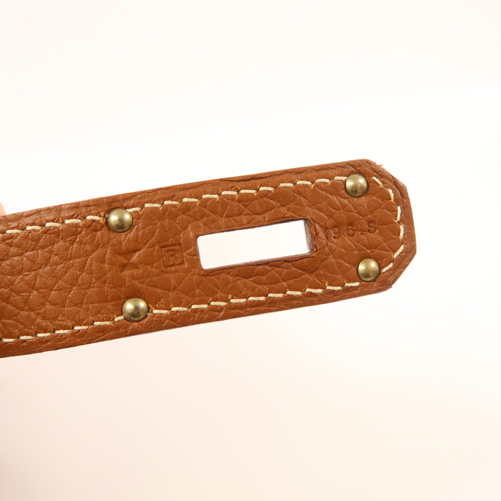HERMES Clemence皮革Jypsiere 31銀扣肩背袋37 Gold