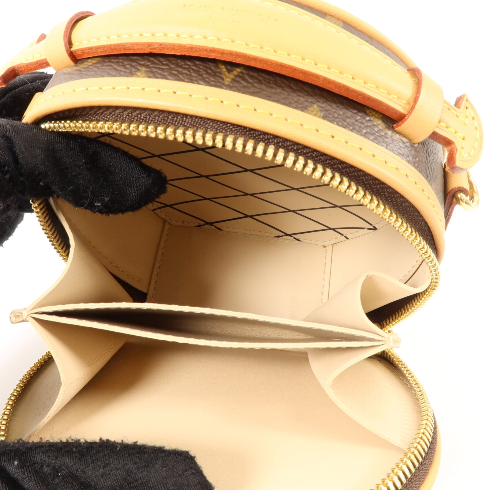 LOUIS VUITTON Monogram Mini Boite Chapeau金扣手挽肩背兩用袋