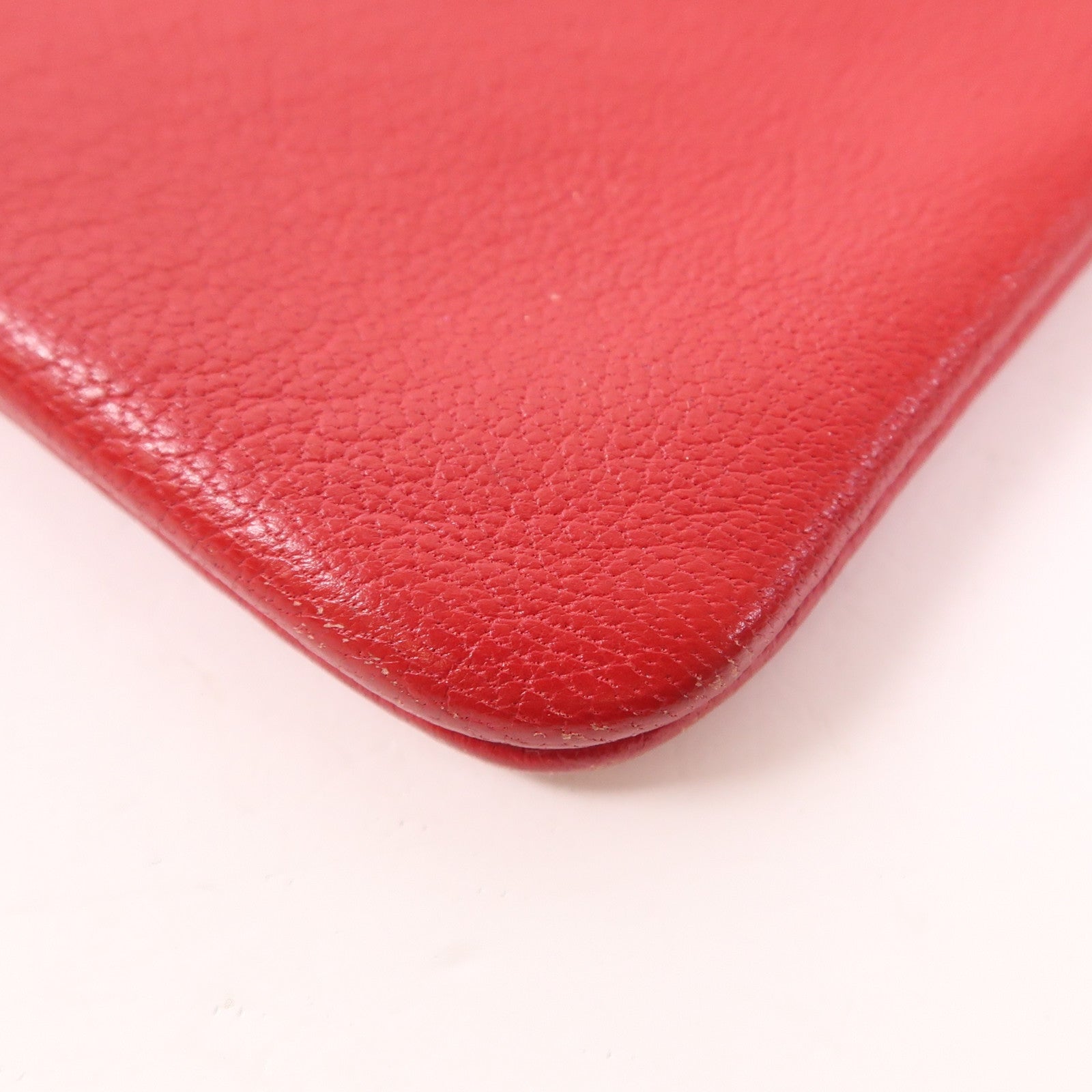 CELINE 牛皮皮革Pouch金扣手拿包