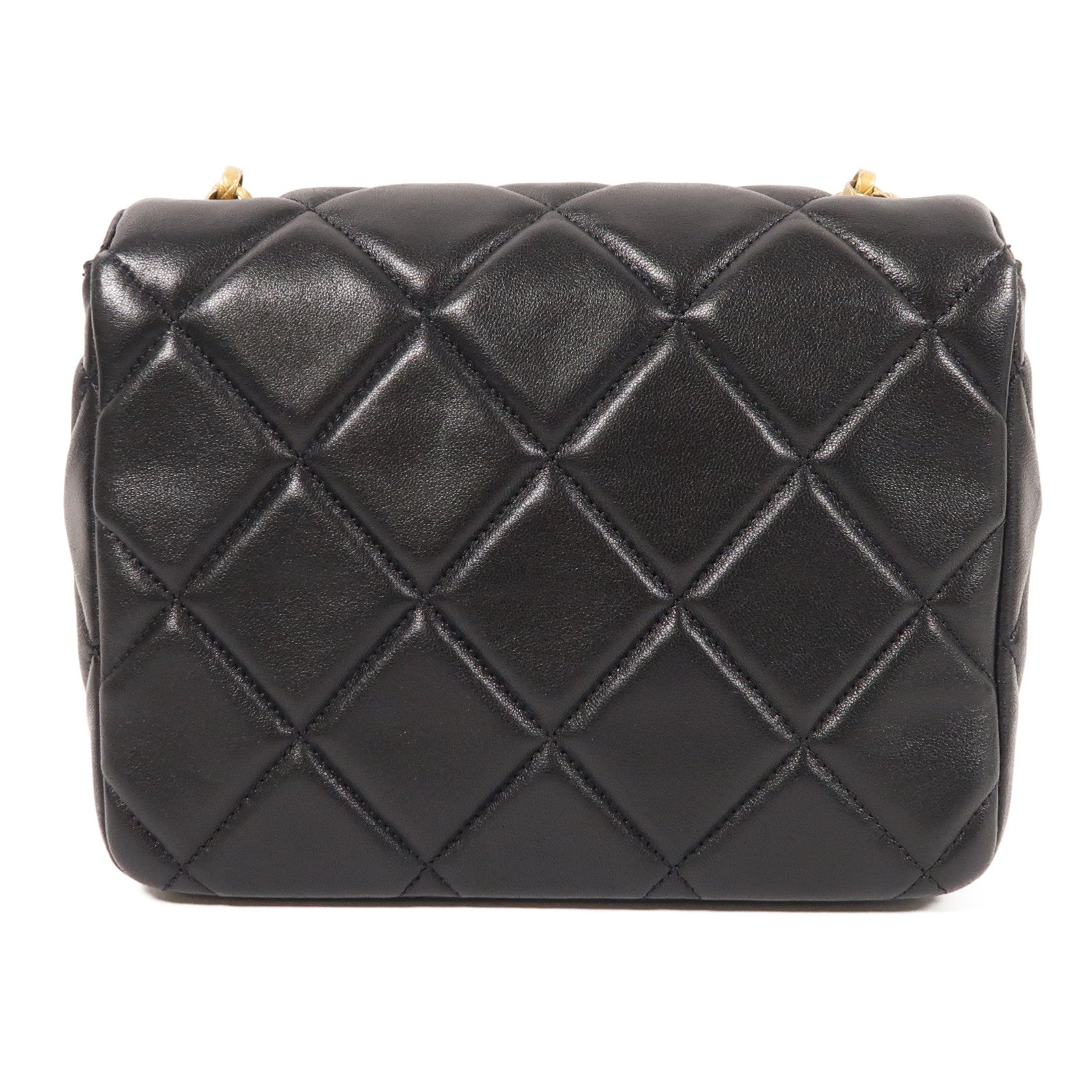 CHANEL 【激減優惠】羊皮皮革Medallion Flap金扣鏈帶肩背袋