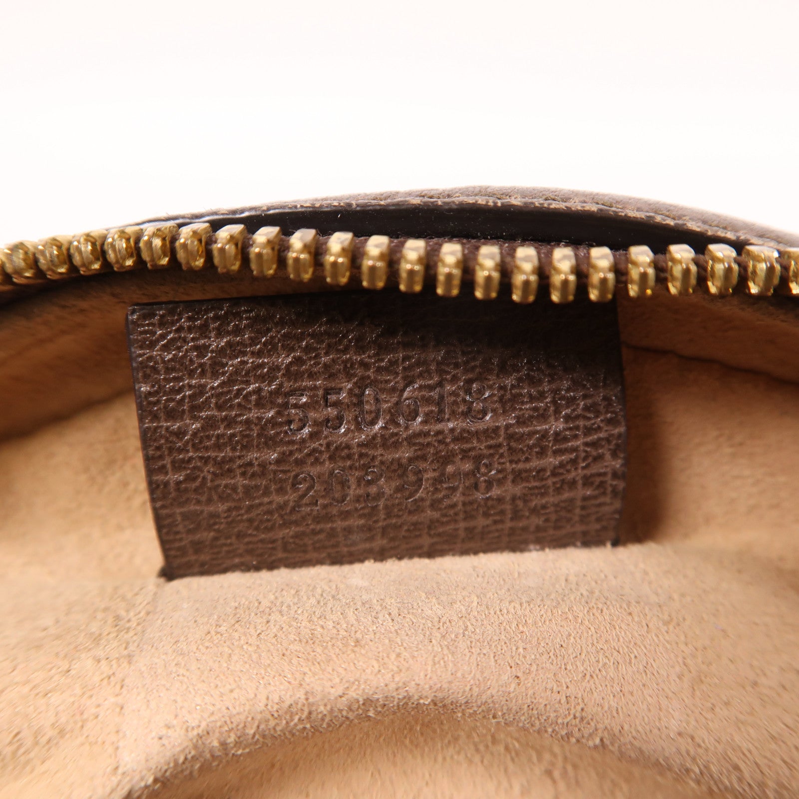 GUCCI 塗層帆布Ophidia GG Shoulder Bag金扣鏈帶肩背袋棕色